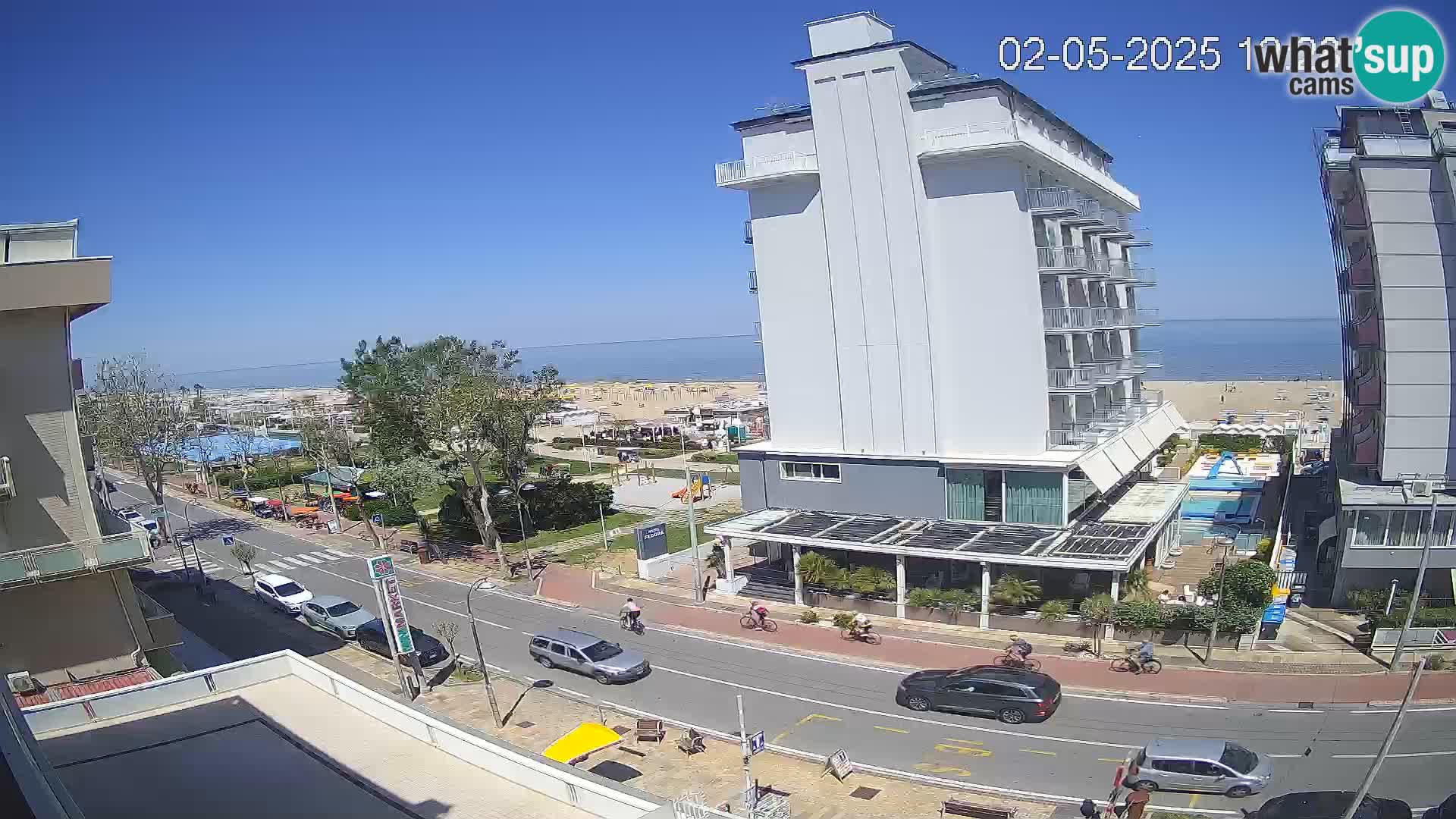 Riccione livecam beach and La Malfa gardens – Bagni Oreste spiaggia 115