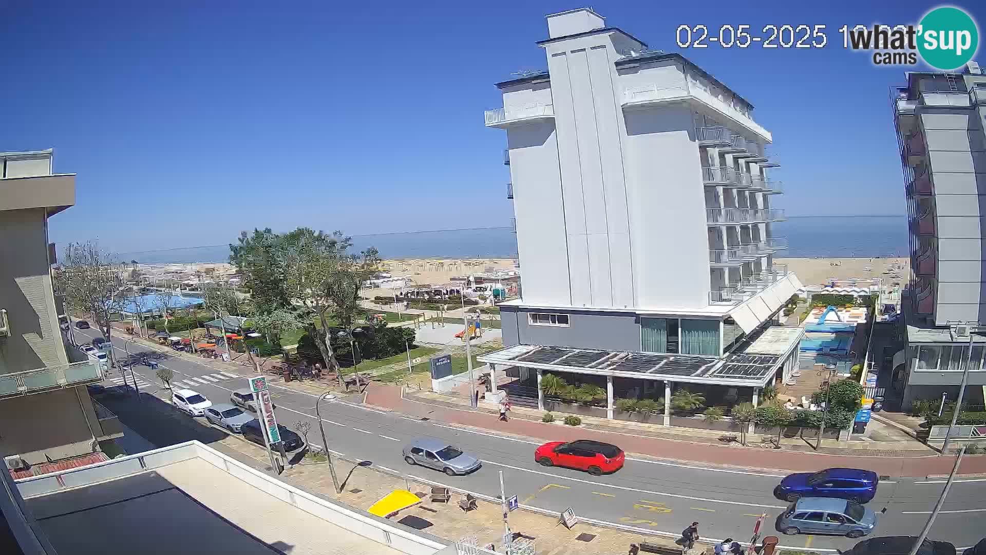 Riccione livecam beach and La Malfa gardens – Bagni Oreste spiaggia 115