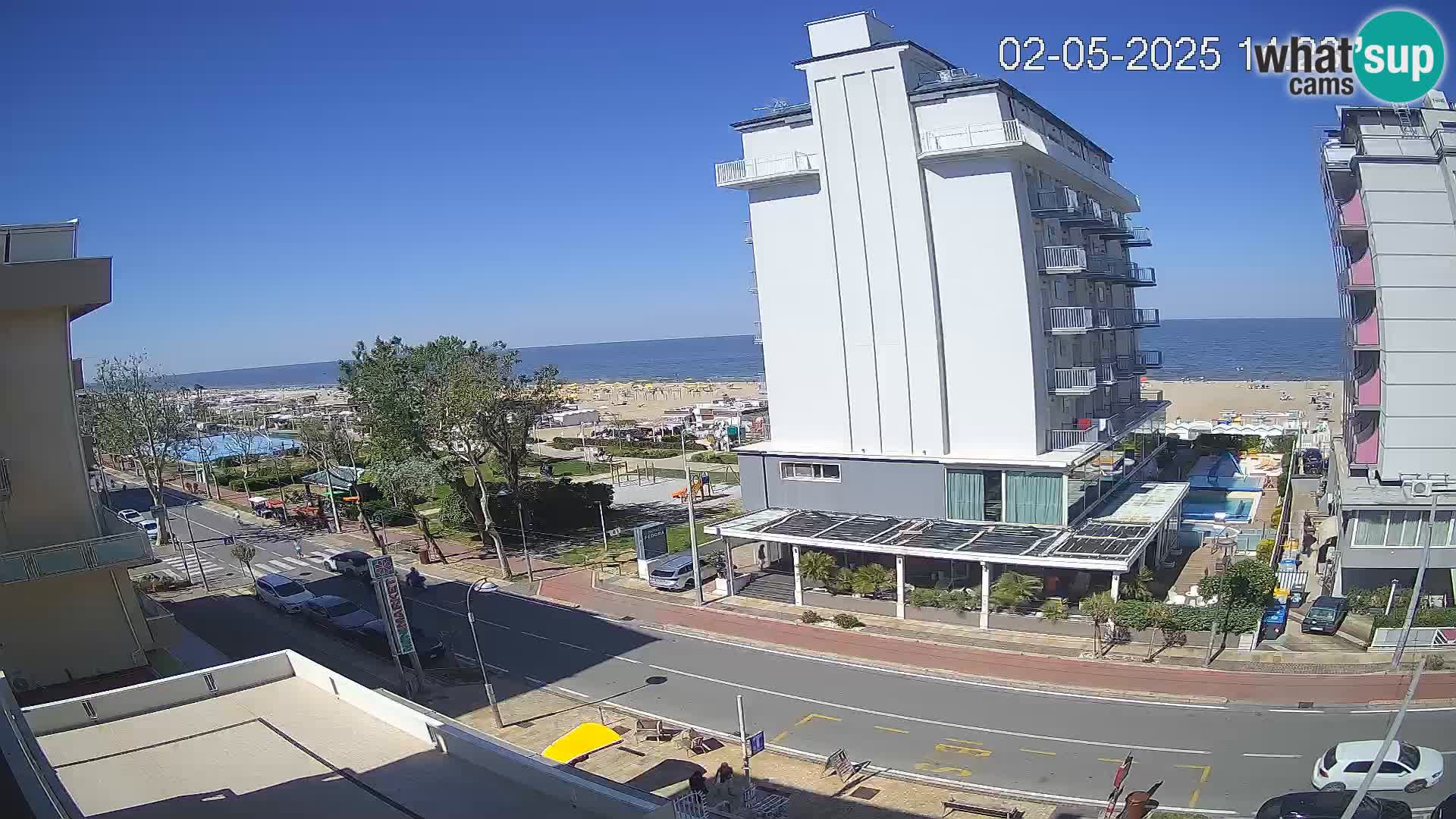 Riccione webcam spiaggia e giardini La Malfa – Bagni Oreste spiaggia 115
