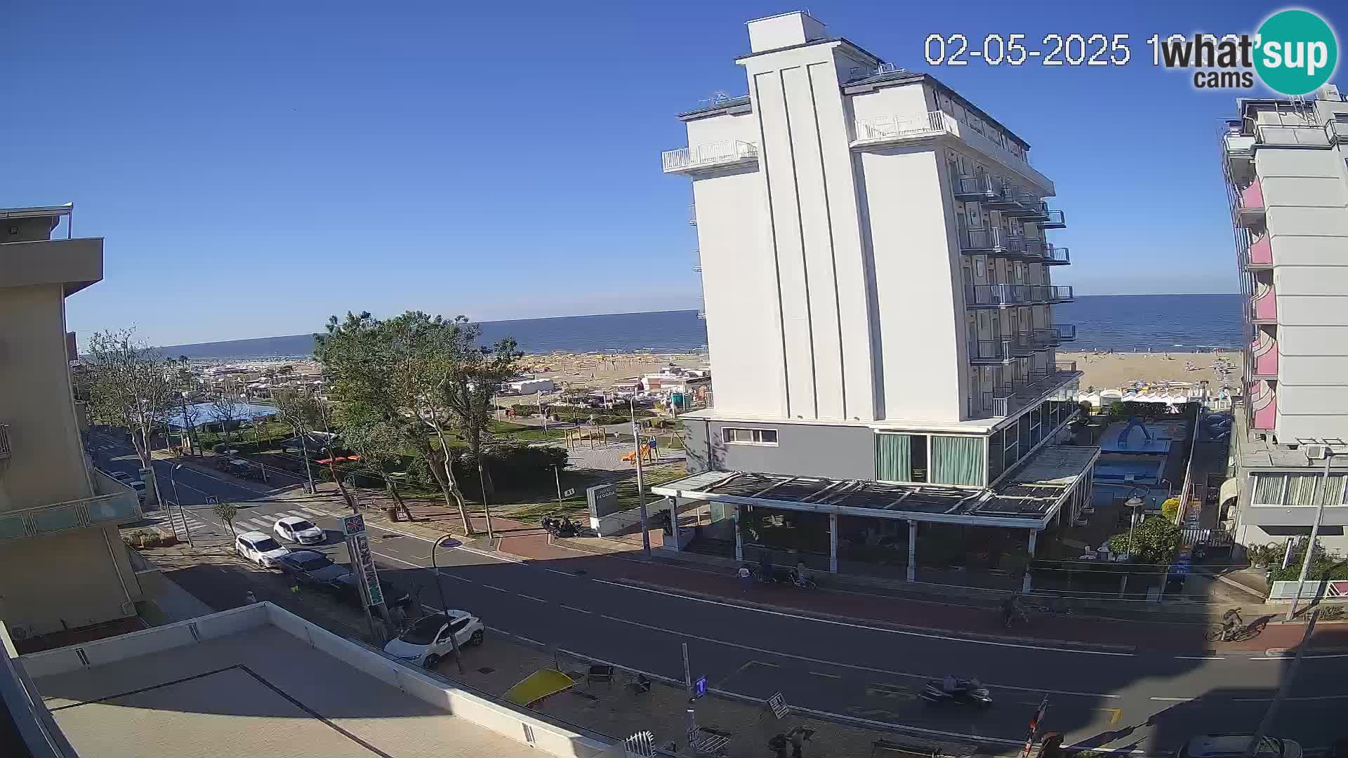 Riccione livecam beach and La Malfa gardens – Bagni Oreste spiaggia 115