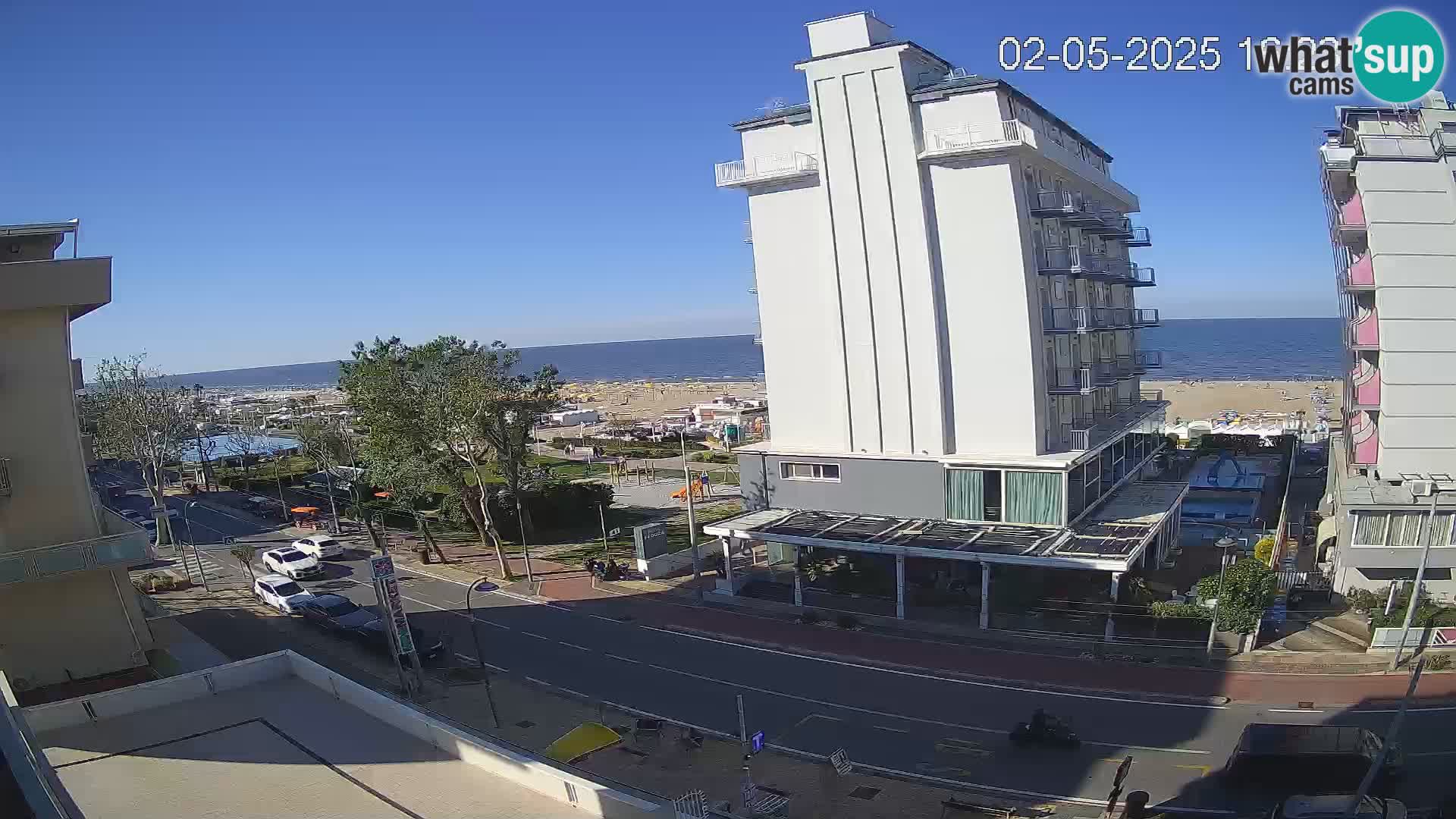 Riccione livecam beach and La Malfa gardens – Bagni Oreste spiaggia 115