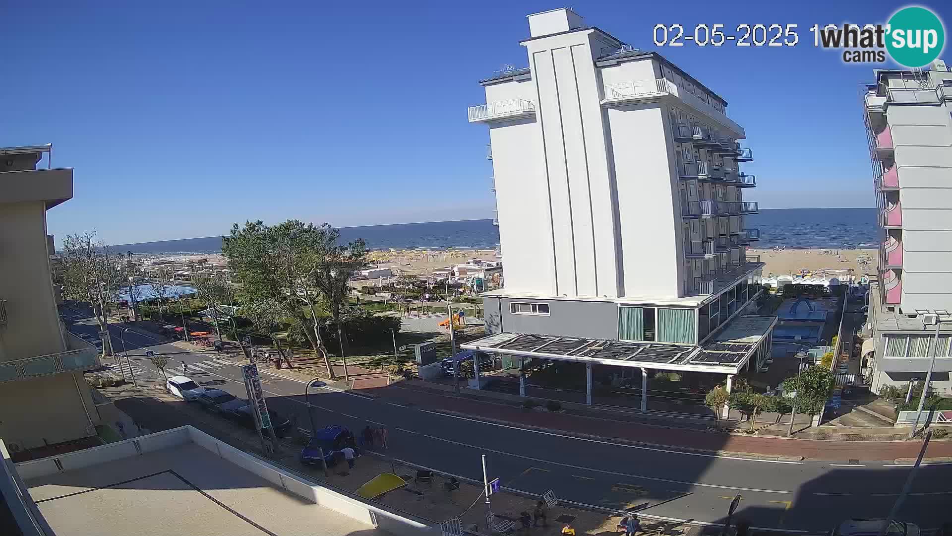 Riccione Webcam Strand und Gärten La Malfa – Bagni Oreste Strand 115