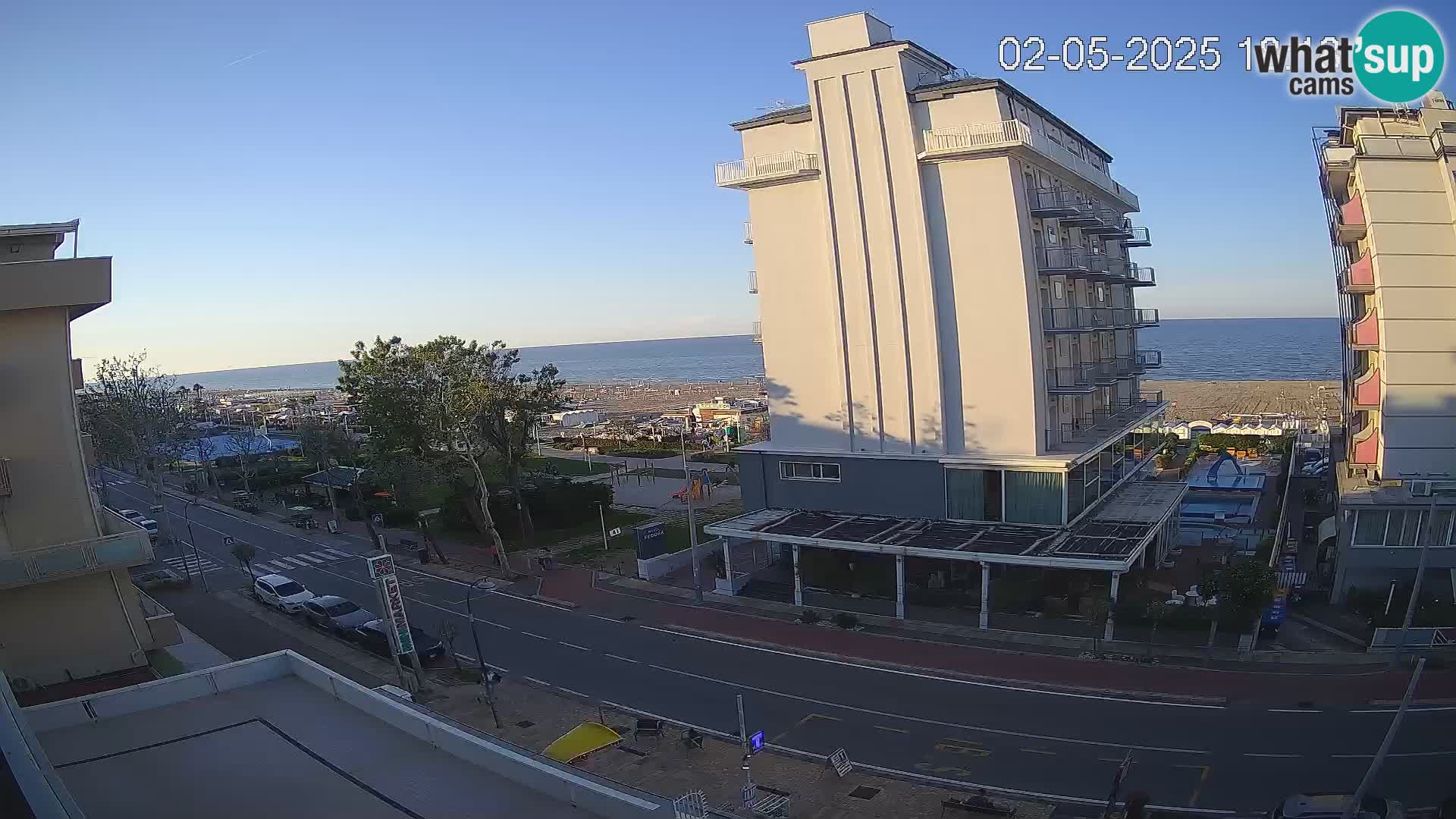 Riccione Webcam Strand und Gärten La Malfa – Bagni Oreste Strand 115