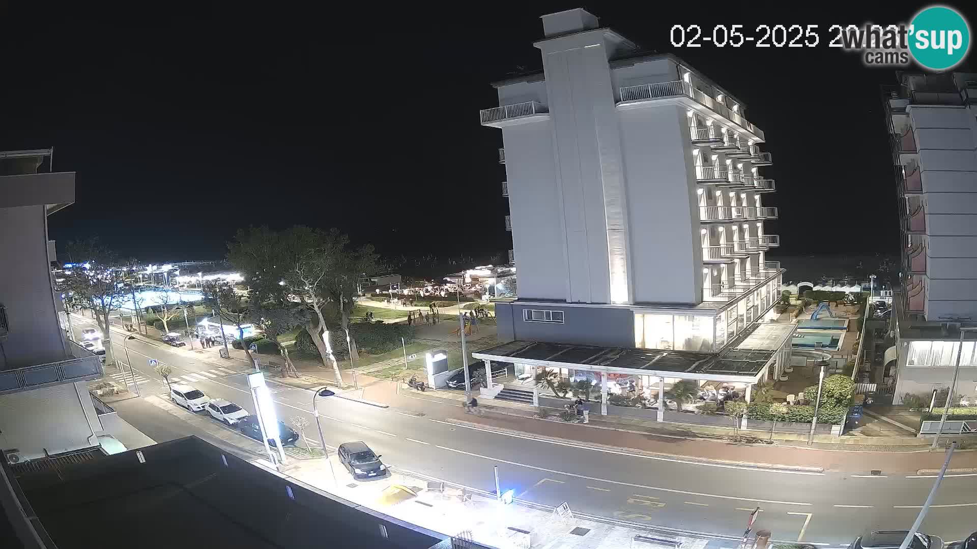 Riccione web kamera plaža i vrtovi La Malfa – plaža Bagni Oreste 115