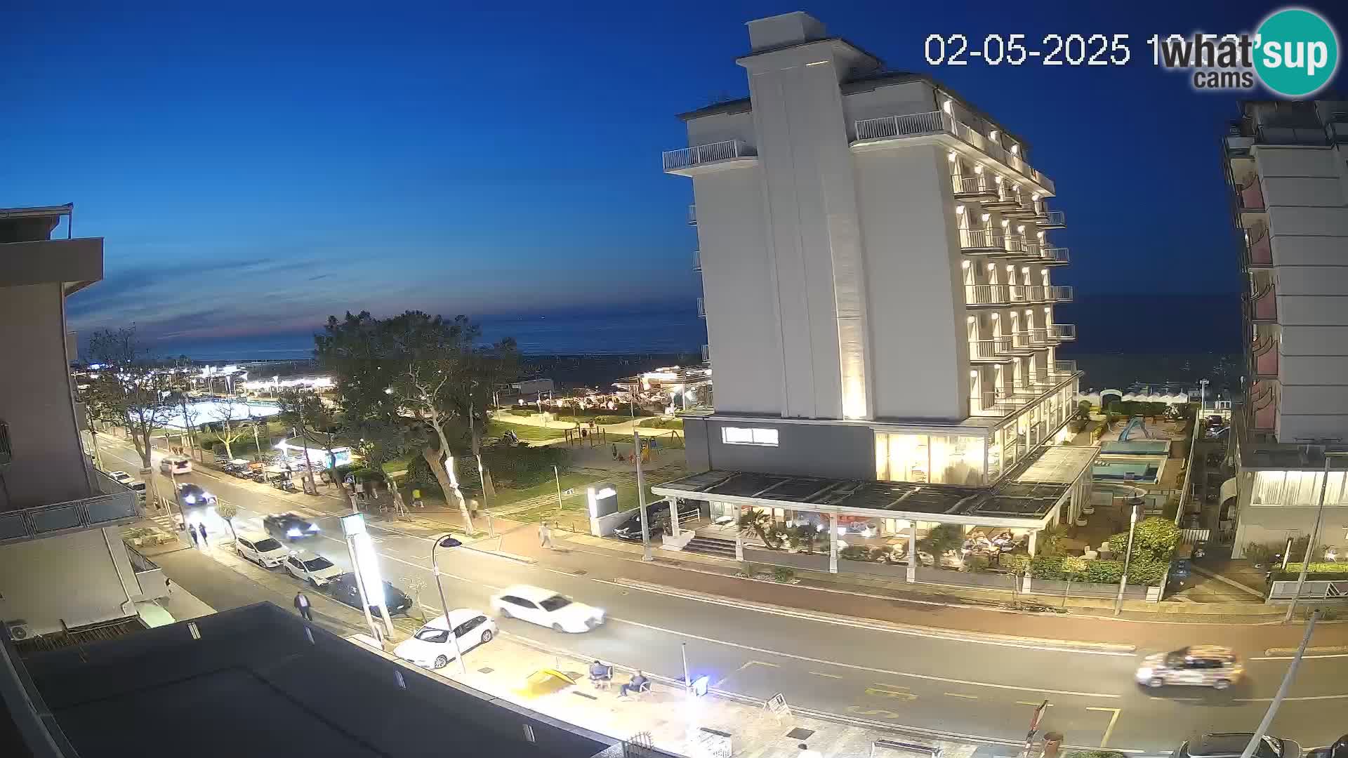Riccione webcam spiaggia e giardini La Malfa – Bagni Oreste spiaggia 115