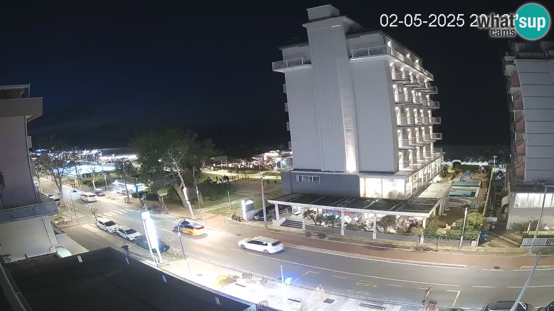 Riccione webcam playa y jardines La Malfa – Playa Bagni Oreste 115