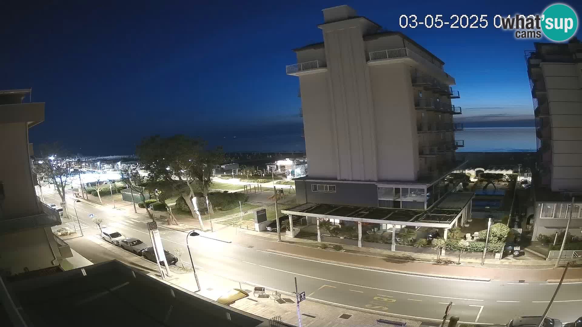 Riccione webcam playa y jardines La Malfa – Playa Bagni Oreste 115