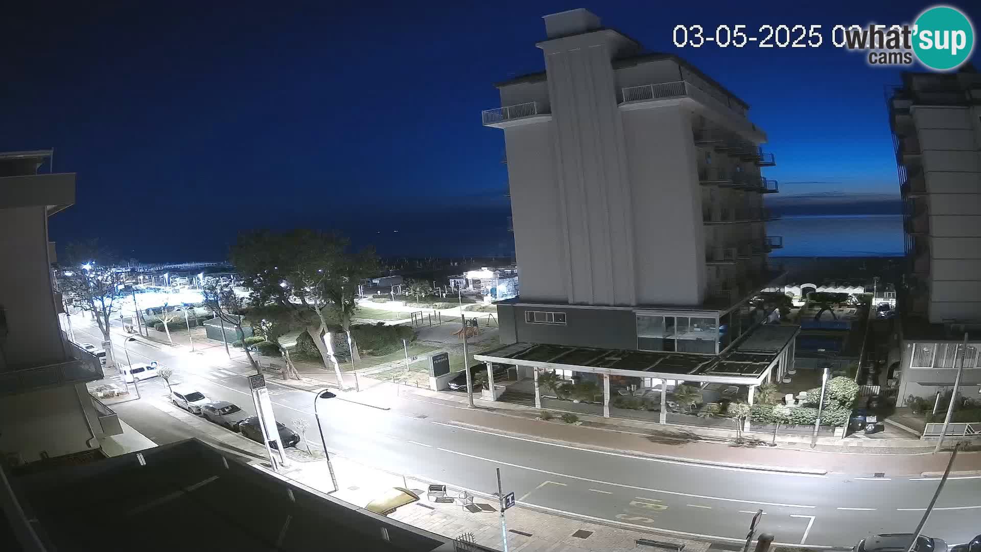 Riccione webcam playa y jardines La Malfa – Playa Bagni Oreste 115