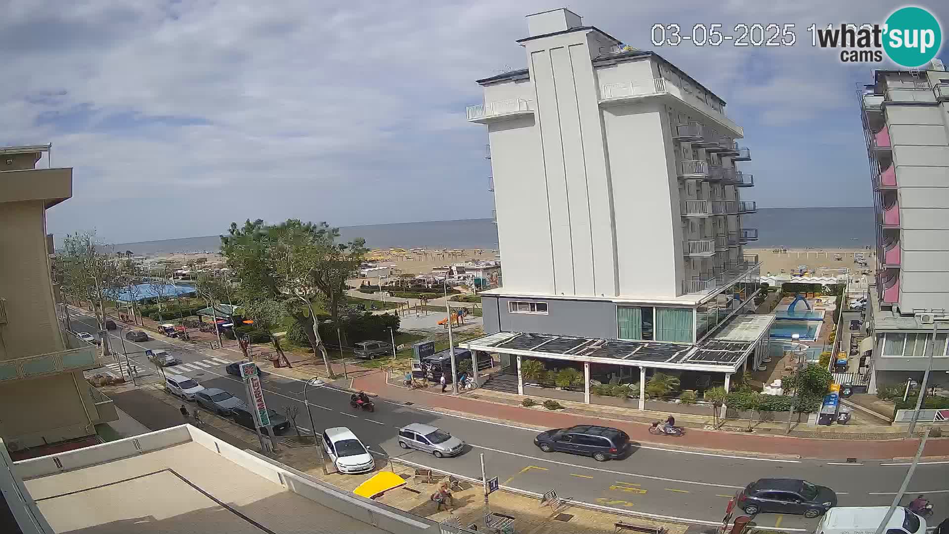 Riccione livecam beach and La Malfa gardens – Bagni Oreste spiaggia 115