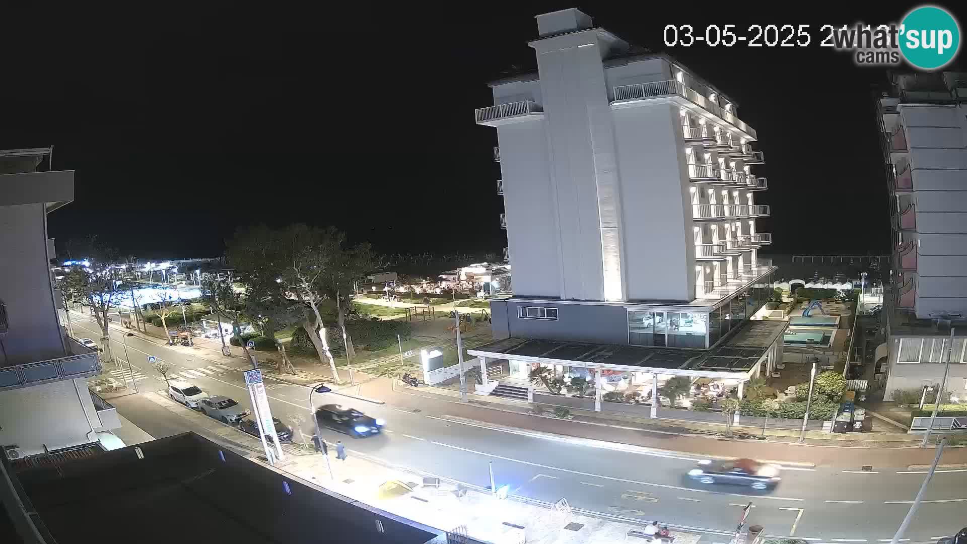 Riccione web kamera plaža i vrtovi La Malfa – plaža Bagni Oreste 115