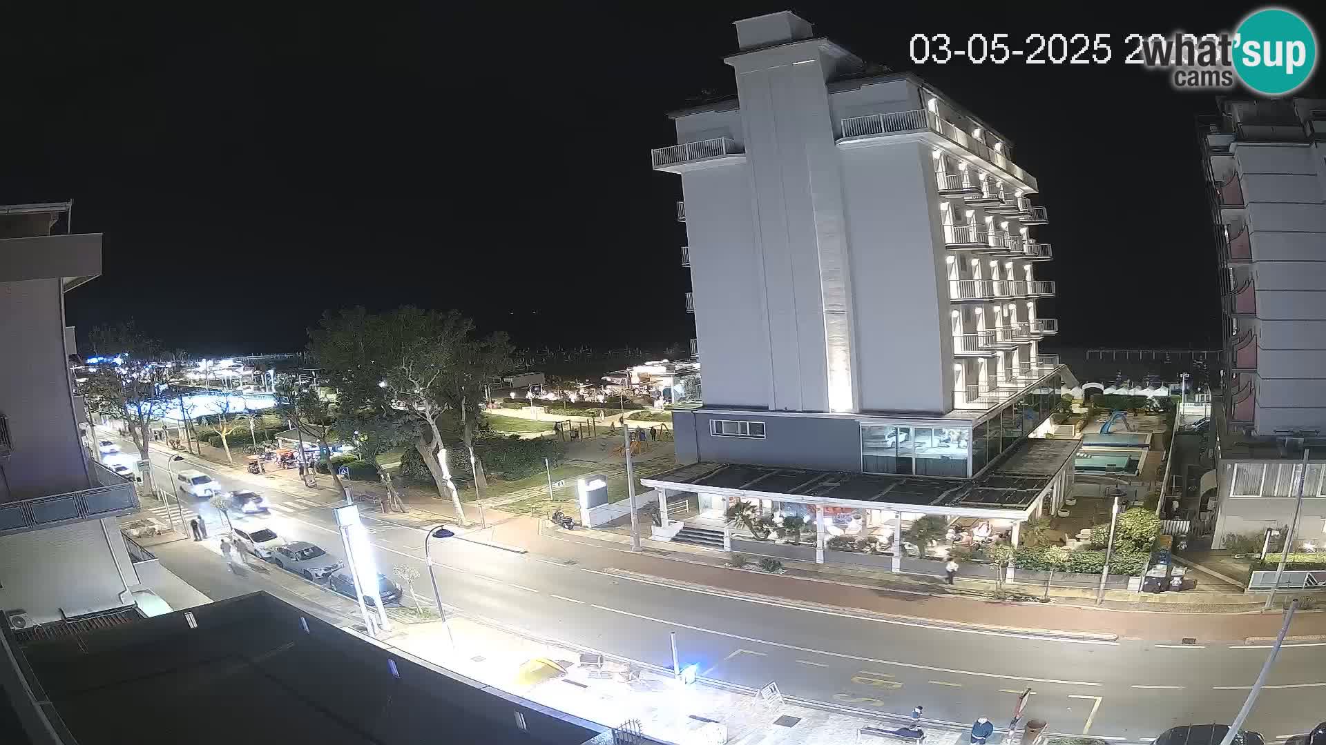Riccione webcam playa y jardines La Malfa – Playa Bagni Oreste 115