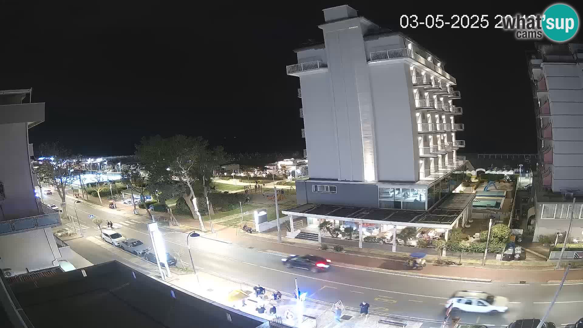 Riccione webcam plage et jardins La Malfa – Bagni Oreste plage 115