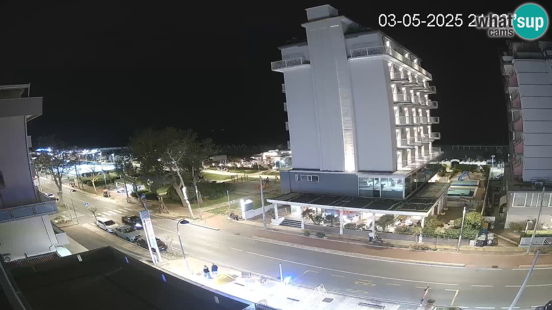 Riccione webcam playa y jardines La Malfa – Playa Bagni Oreste 115