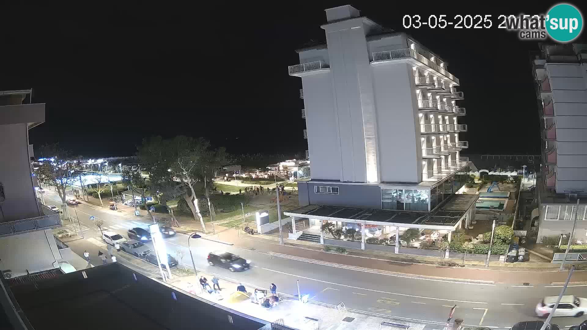 Riccione webcam playa y jardines La Malfa – Playa Bagni Oreste 115