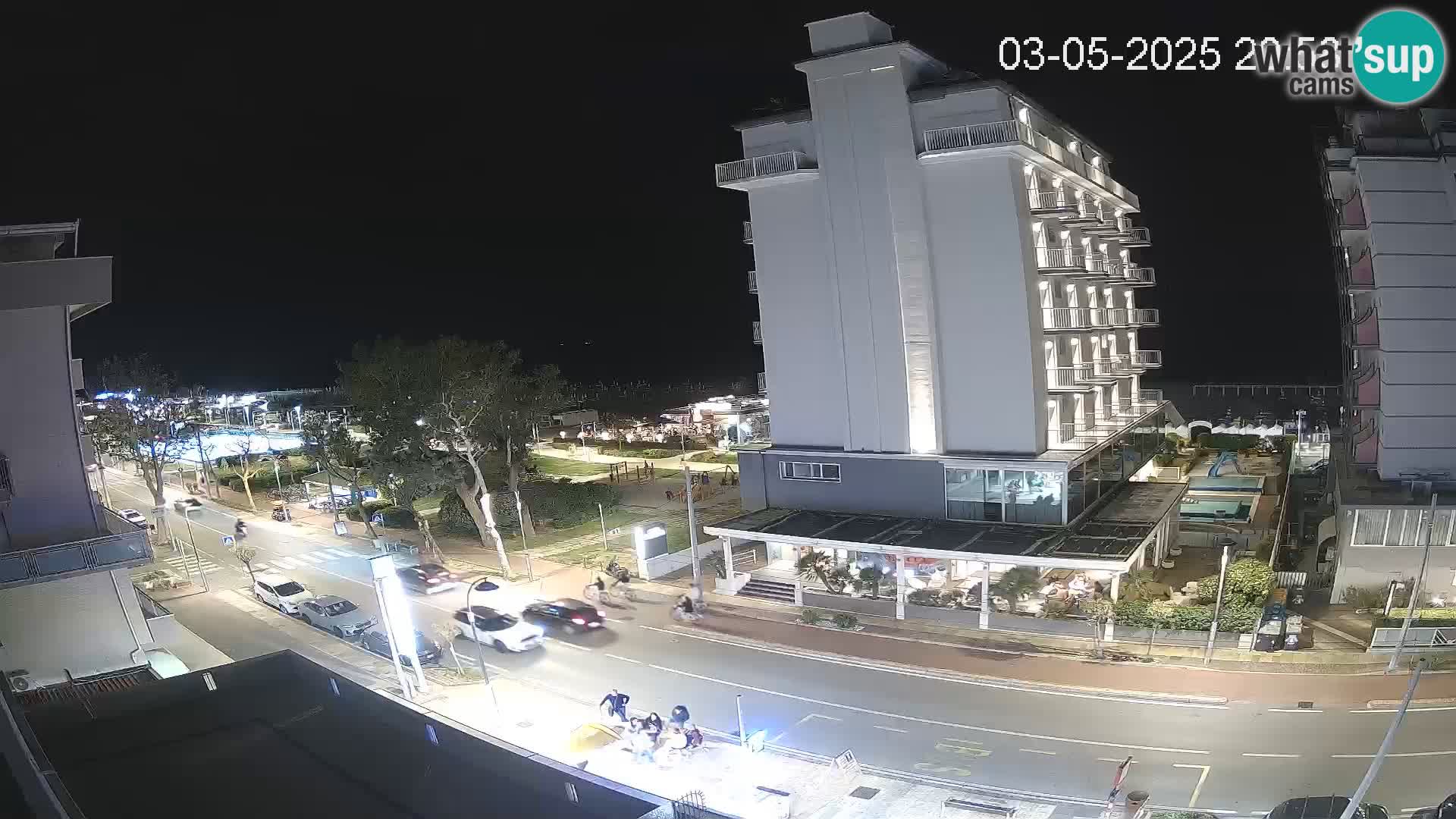 Riccione webcam plage et jardins La Malfa – Bagni Oreste plage 115