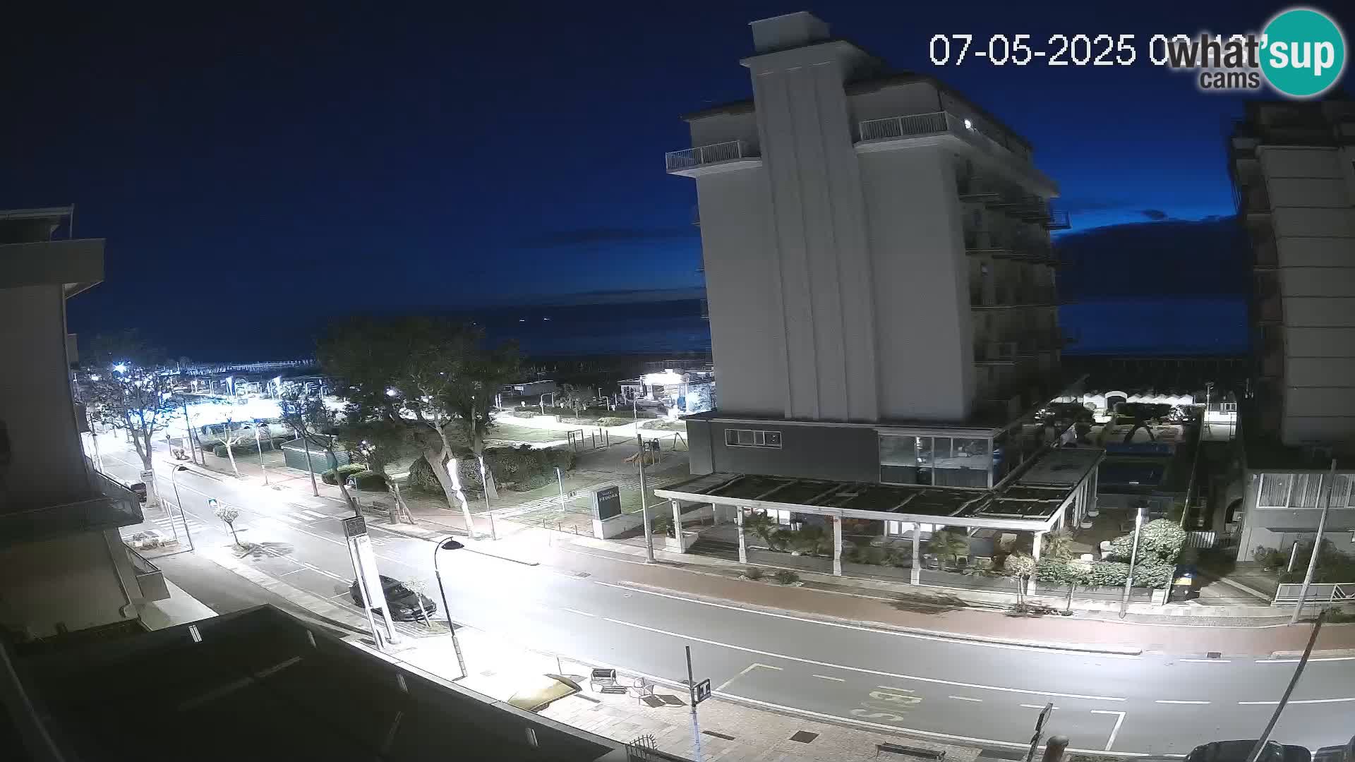 Riccione webcam plage et jardins La Malfa – Bagni Oreste plage 115