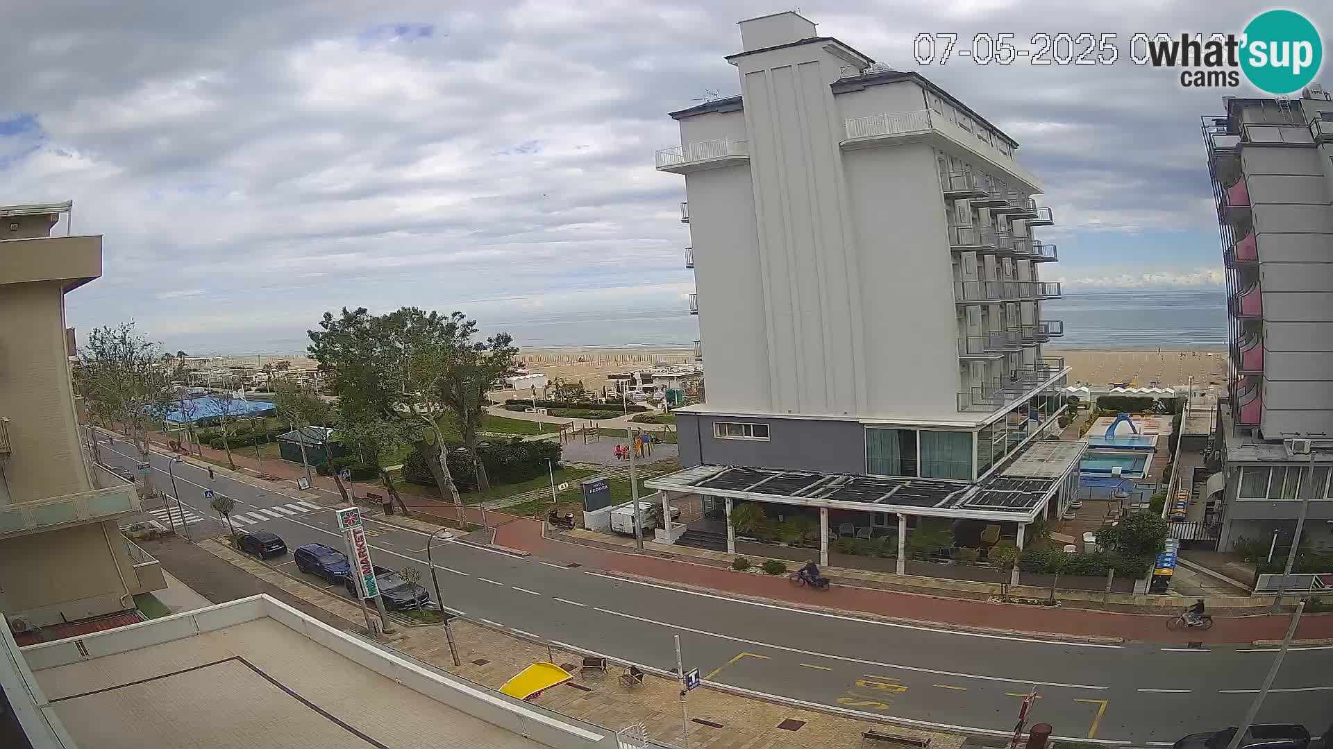 Riccione webcam spiaggia e giardini La Malfa – Bagni Oreste spiaggia 115