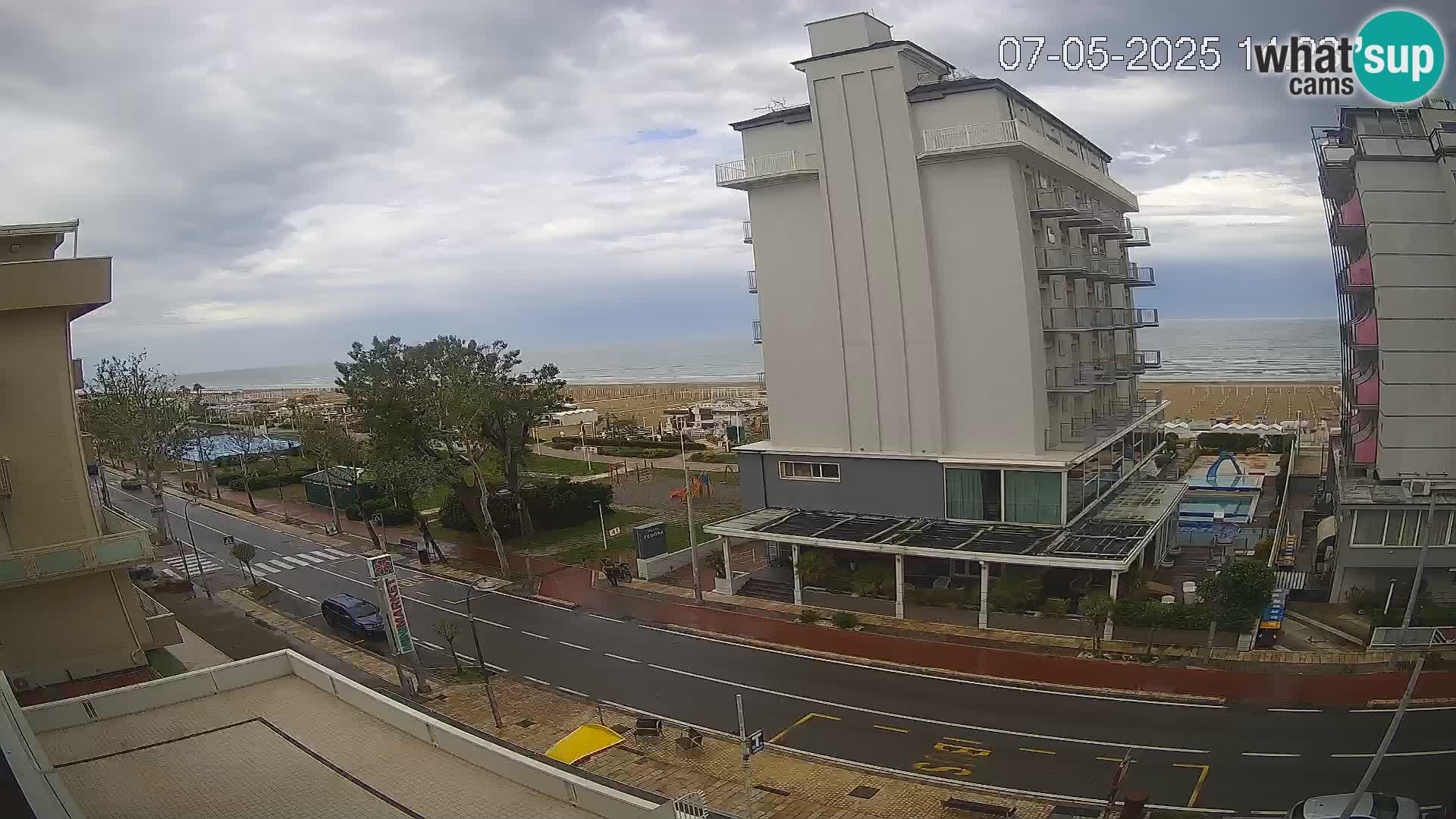 Riccione webcam playa y jardines La Malfa – Playa Bagni Oreste 115