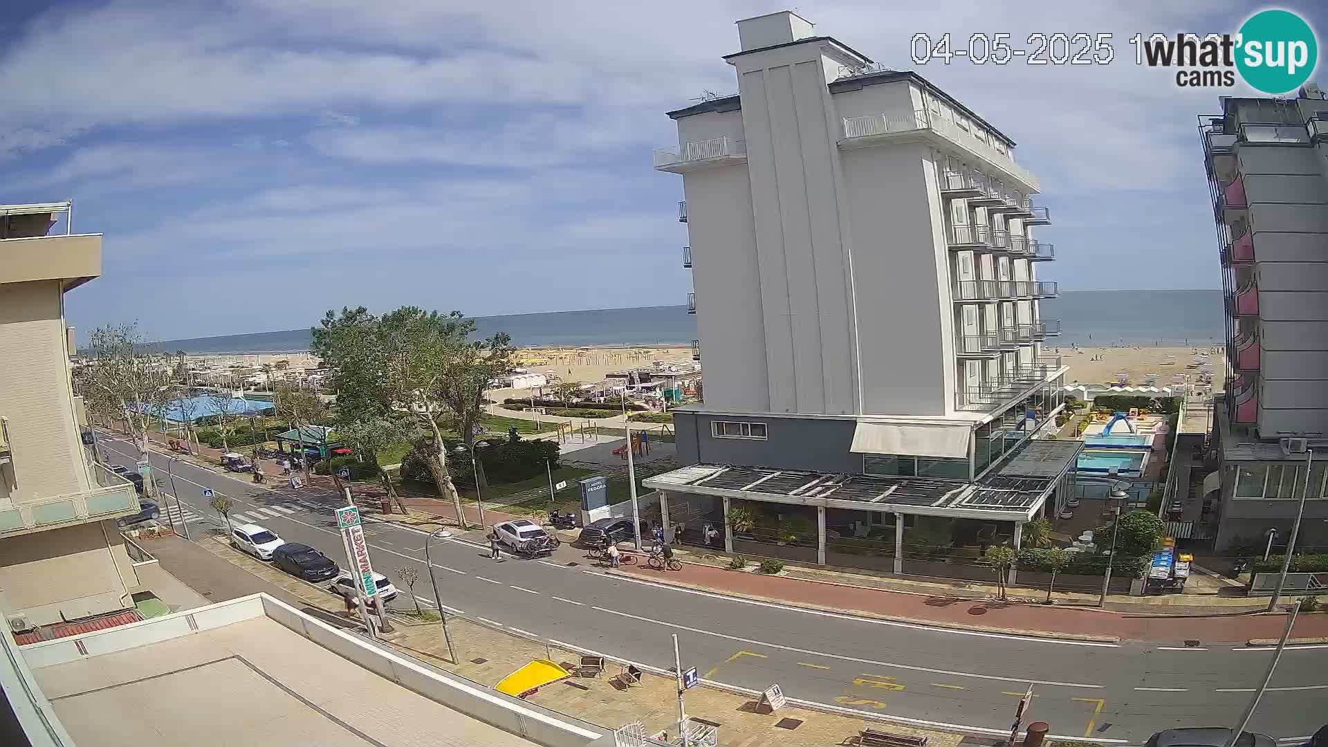 Riccione webcam plage et jardins La Malfa – Bagni Oreste plage 115