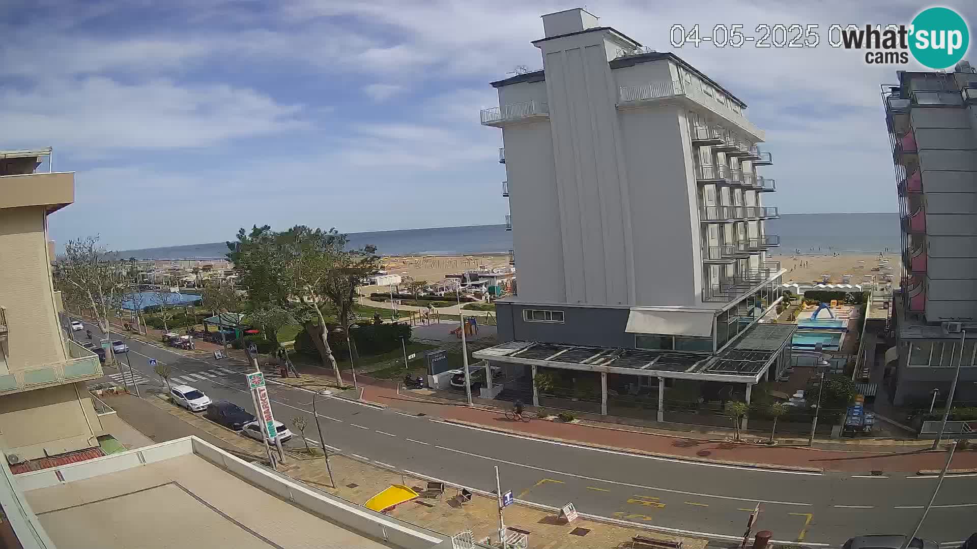 Riccione webcam spiaggia e giardini La Malfa – Bagni Oreste spiaggia 115