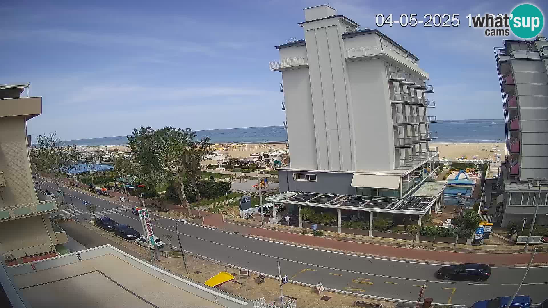 Riccione webcam spiaggia e giardini La Malfa – Bagni Oreste spiaggia 115