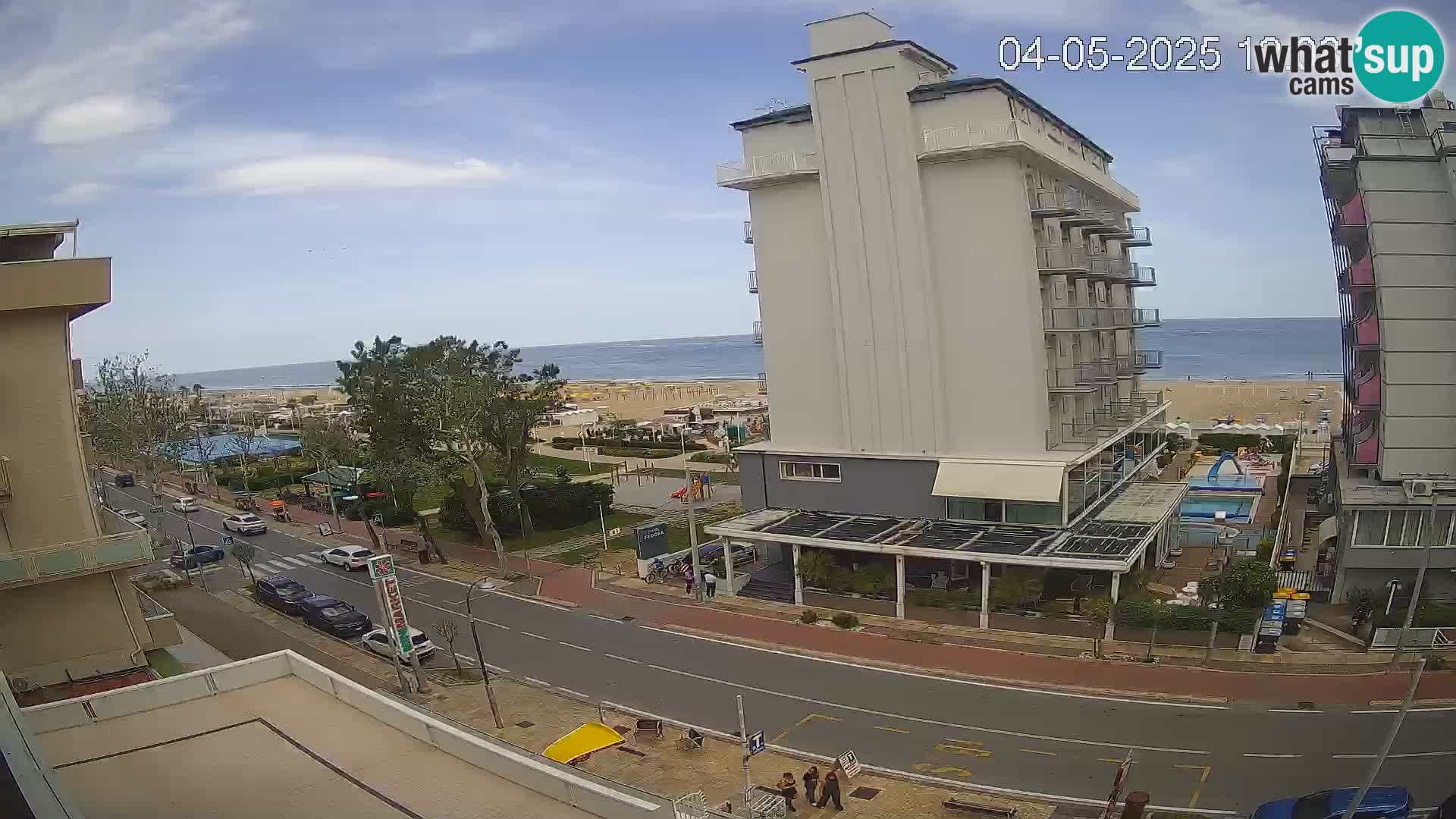Riccione web kamera plaža i vrtovi La Malfa – plaža Bagni Oreste 115