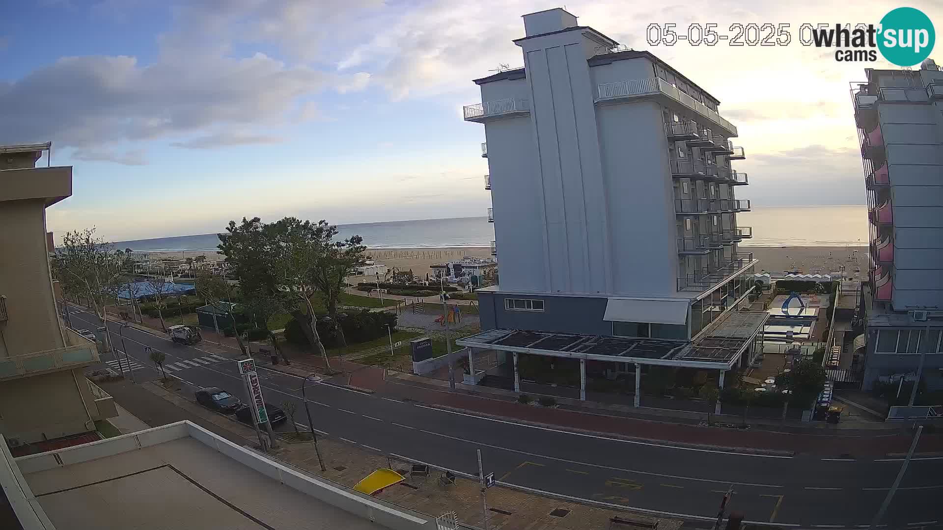 Riccione Webcam Strand und Gärten La Malfa – Bagni Oreste Strand 115