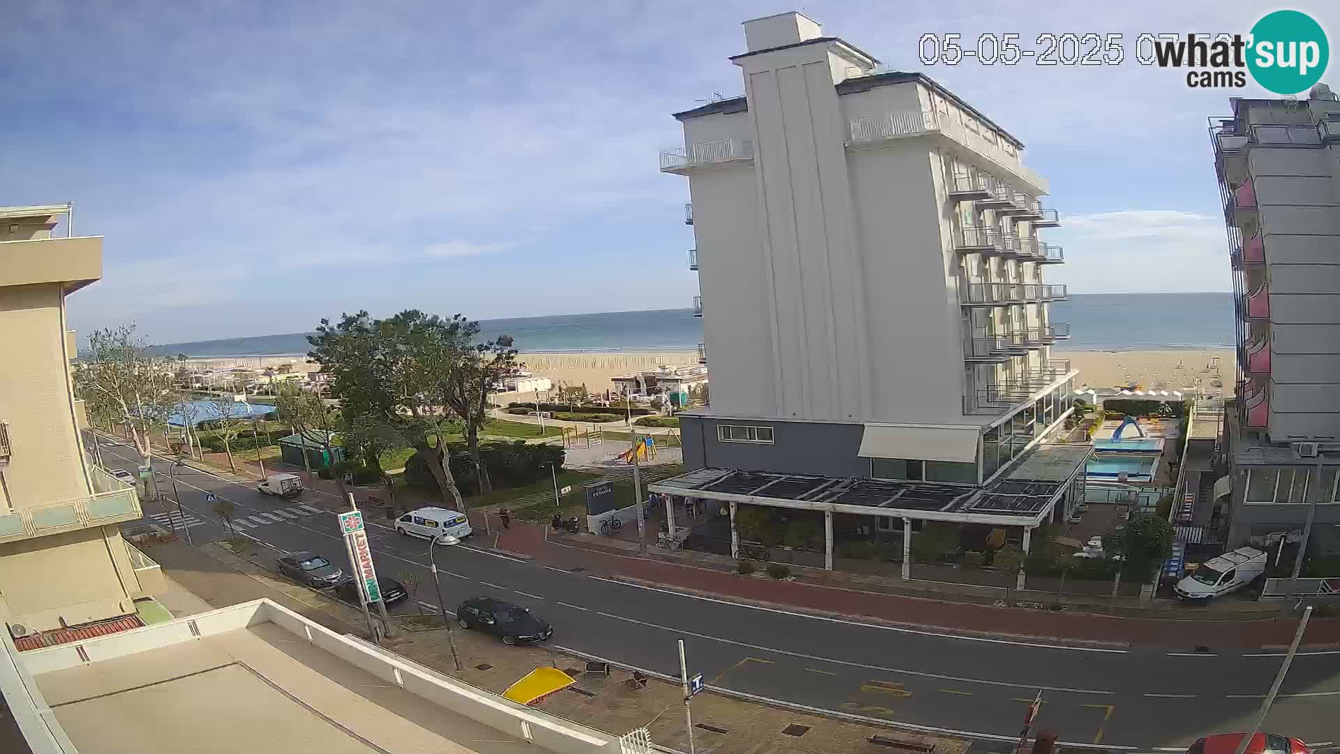 Riccione Webcam Strand und Gärten La Malfa – Bagni Oreste Strand 115