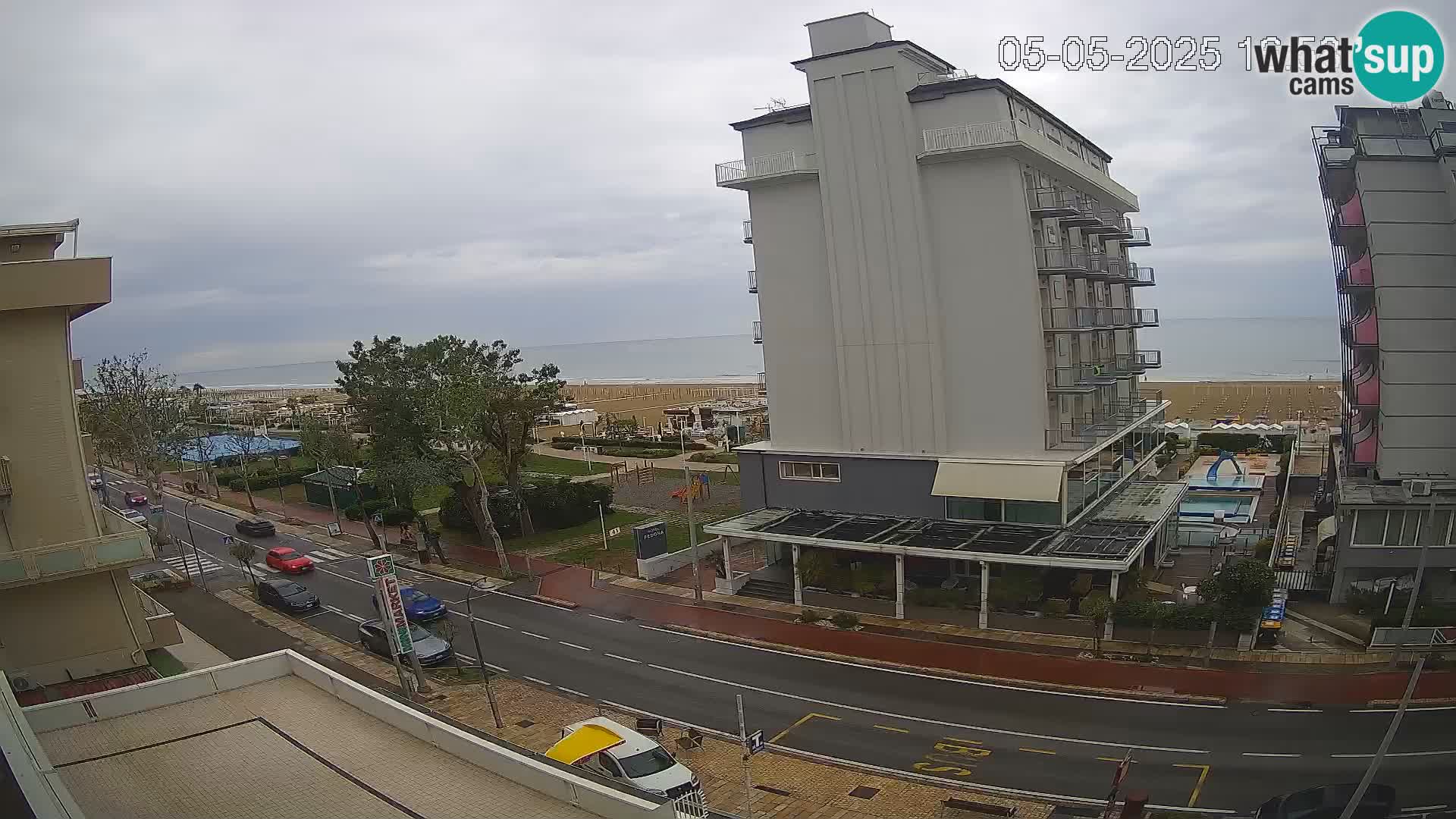 Riccione webcam playa y jardines La Malfa – Playa Bagni Oreste 115