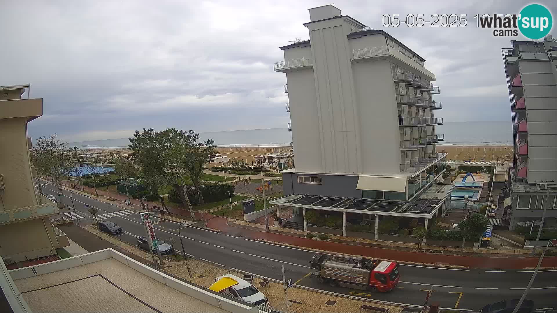 Riccione webcam plage et jardins La Malfa – Bagni Oreste plage 115