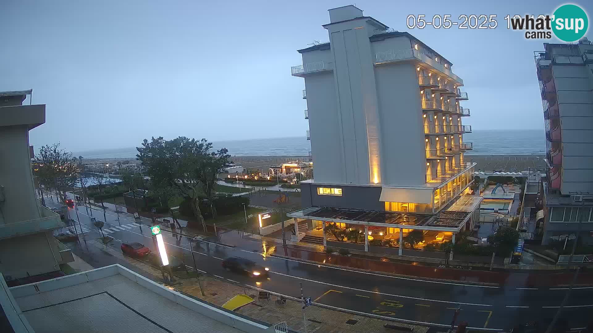 Riccione webcam playa y jardines La Malfa – Playa Bagni Oreste 115