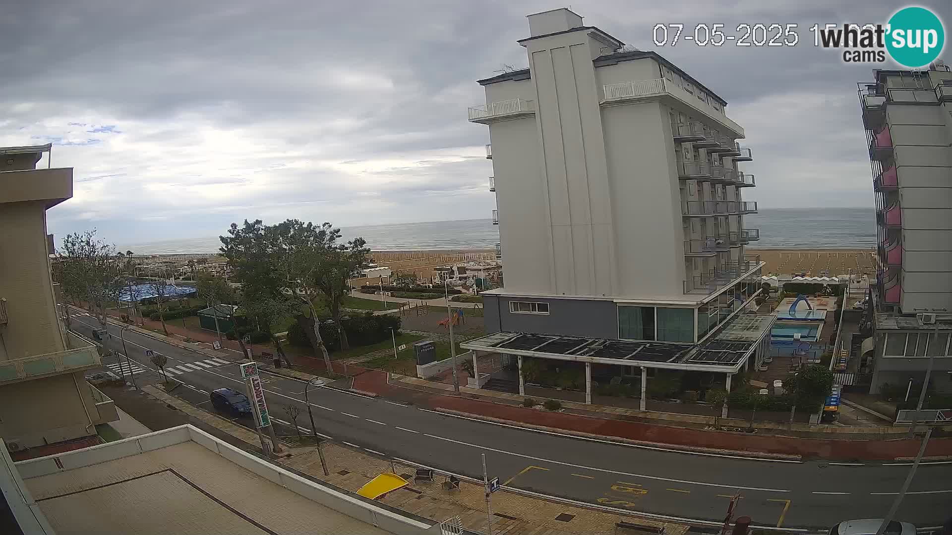 Riccione webcam plage et jardins La Malfa – Bagni Oreste plage 115