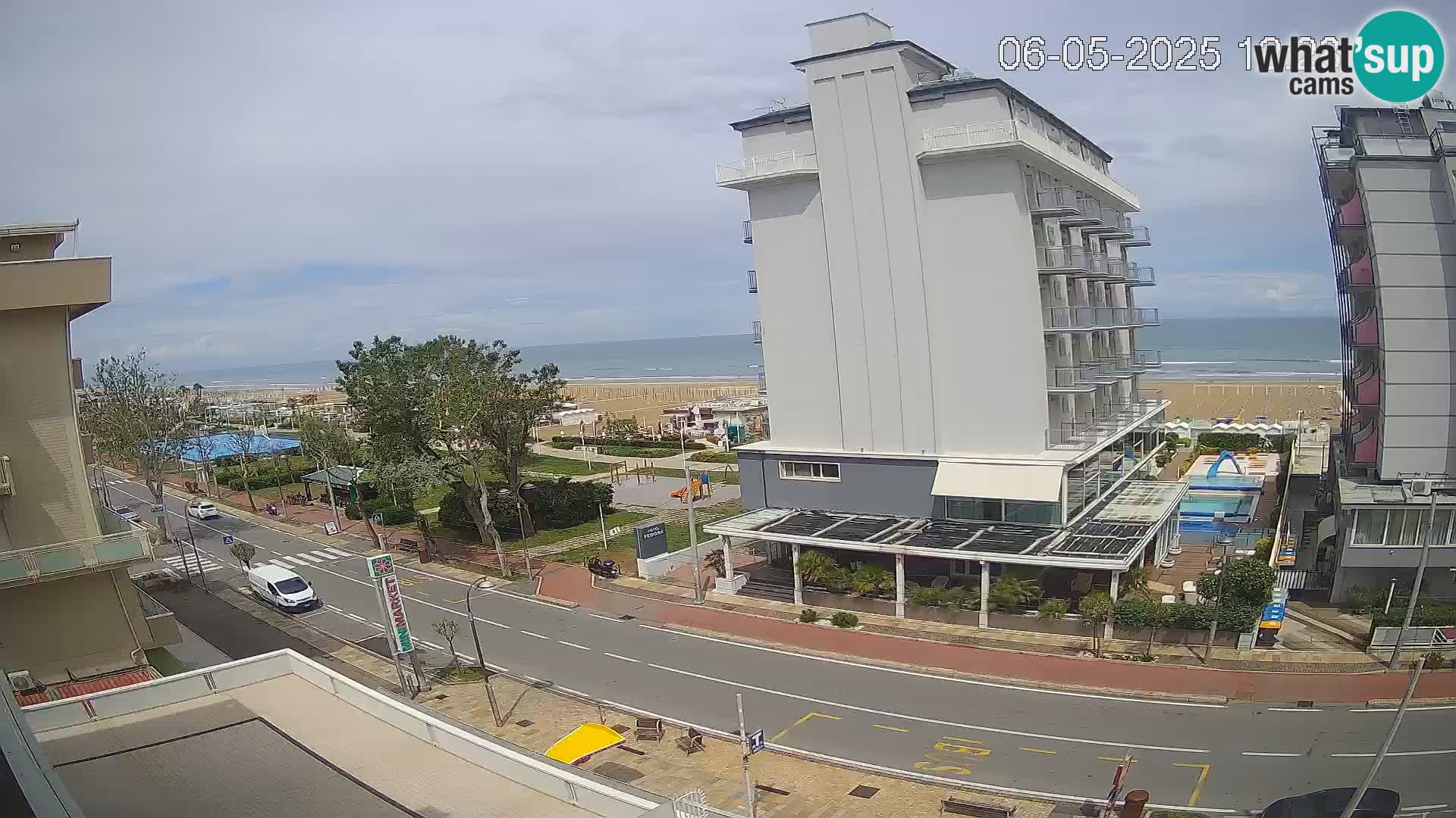 Riccione webcam playa y jardines La Malfa – Playa Bagni Oreste 115