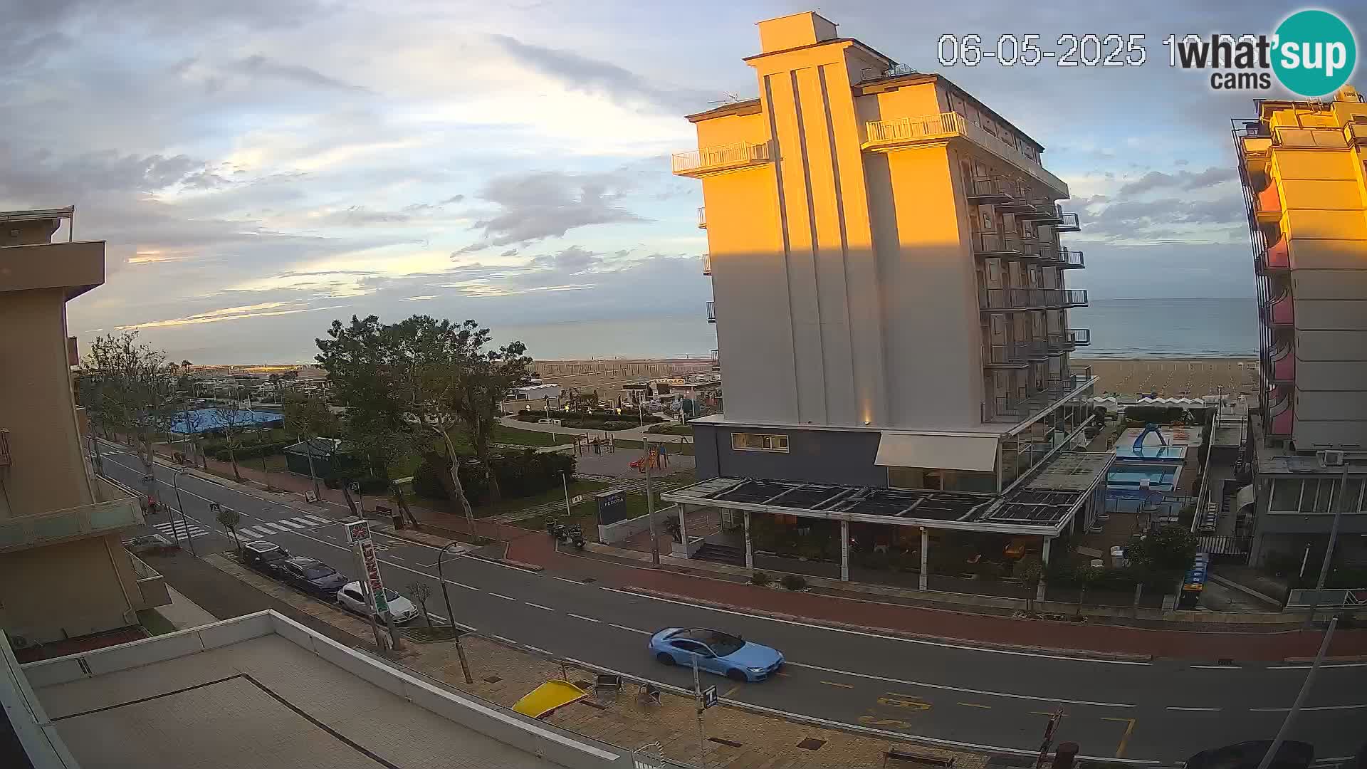 Riccione Webcam Strand und Gärten La Malfa – Bagni Oreste Strand 115