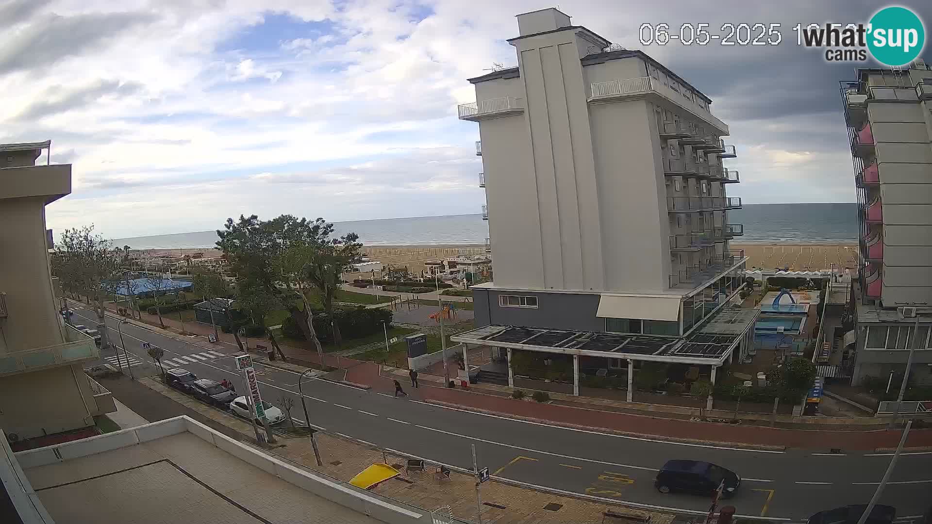 Riccione webcam plage et jardins La Malfa – Bagni Oreste plage 115