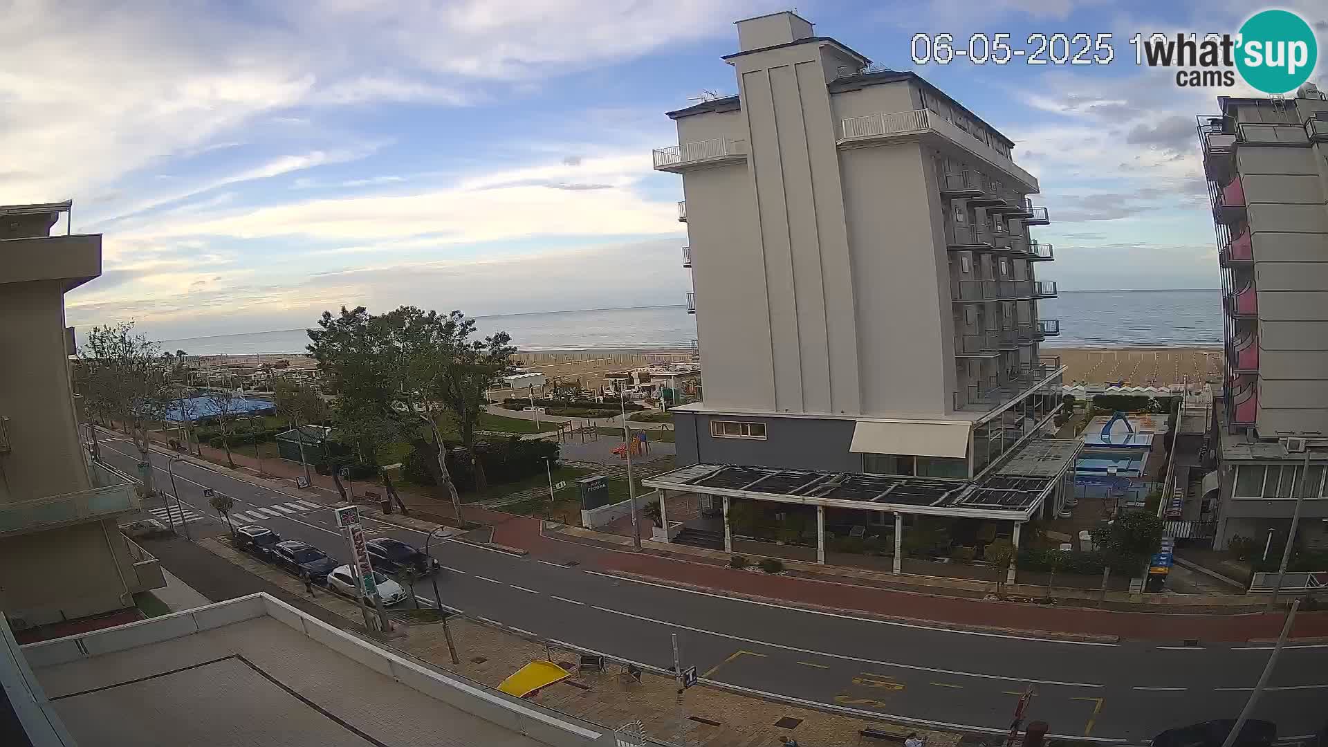 Riccione webcam playa y jardines La Malfa – Playa Bagni Oreste 115