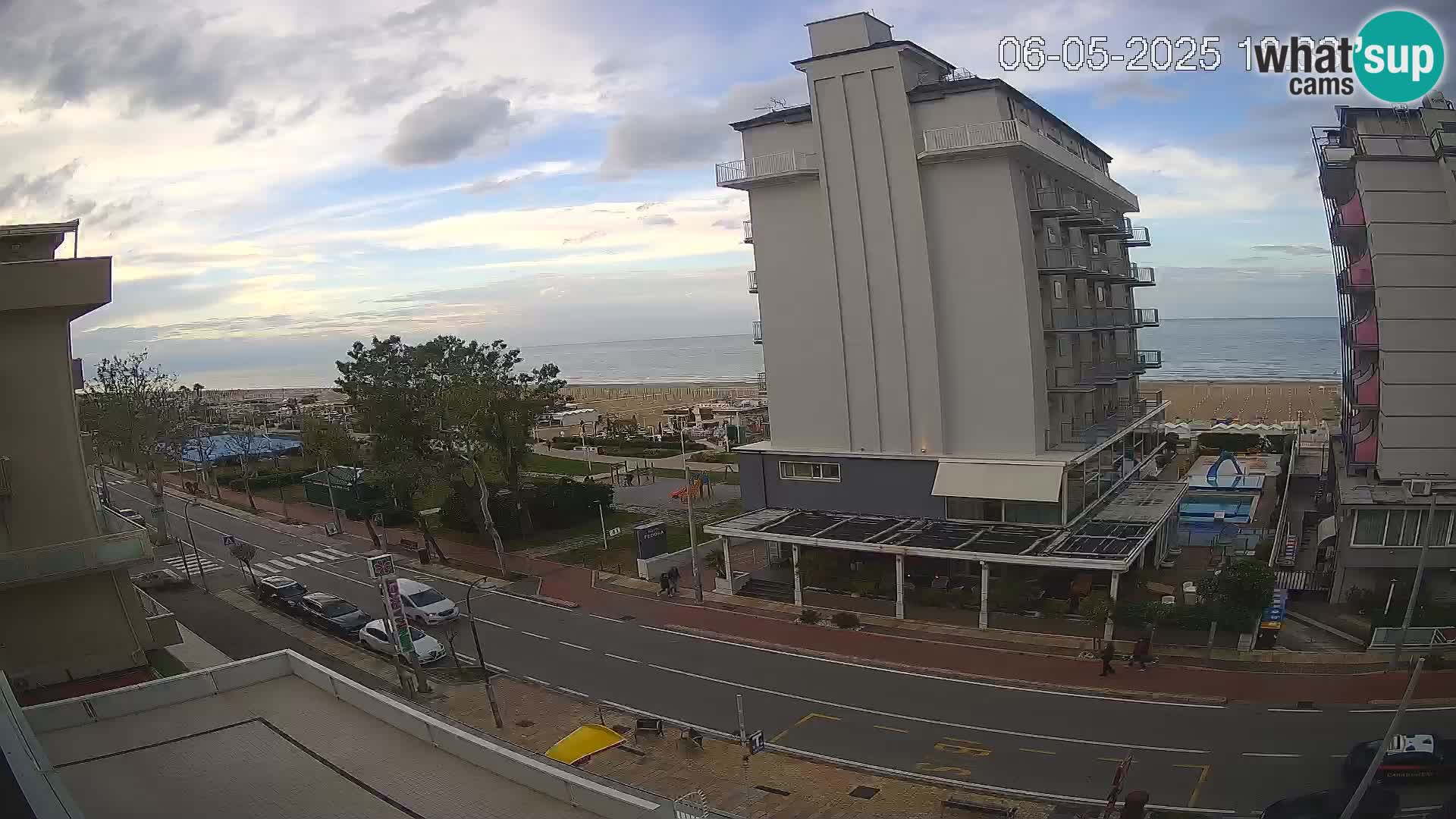 Riccione webcam plage et jardins La Malfa – Bagni Oreste plage 115