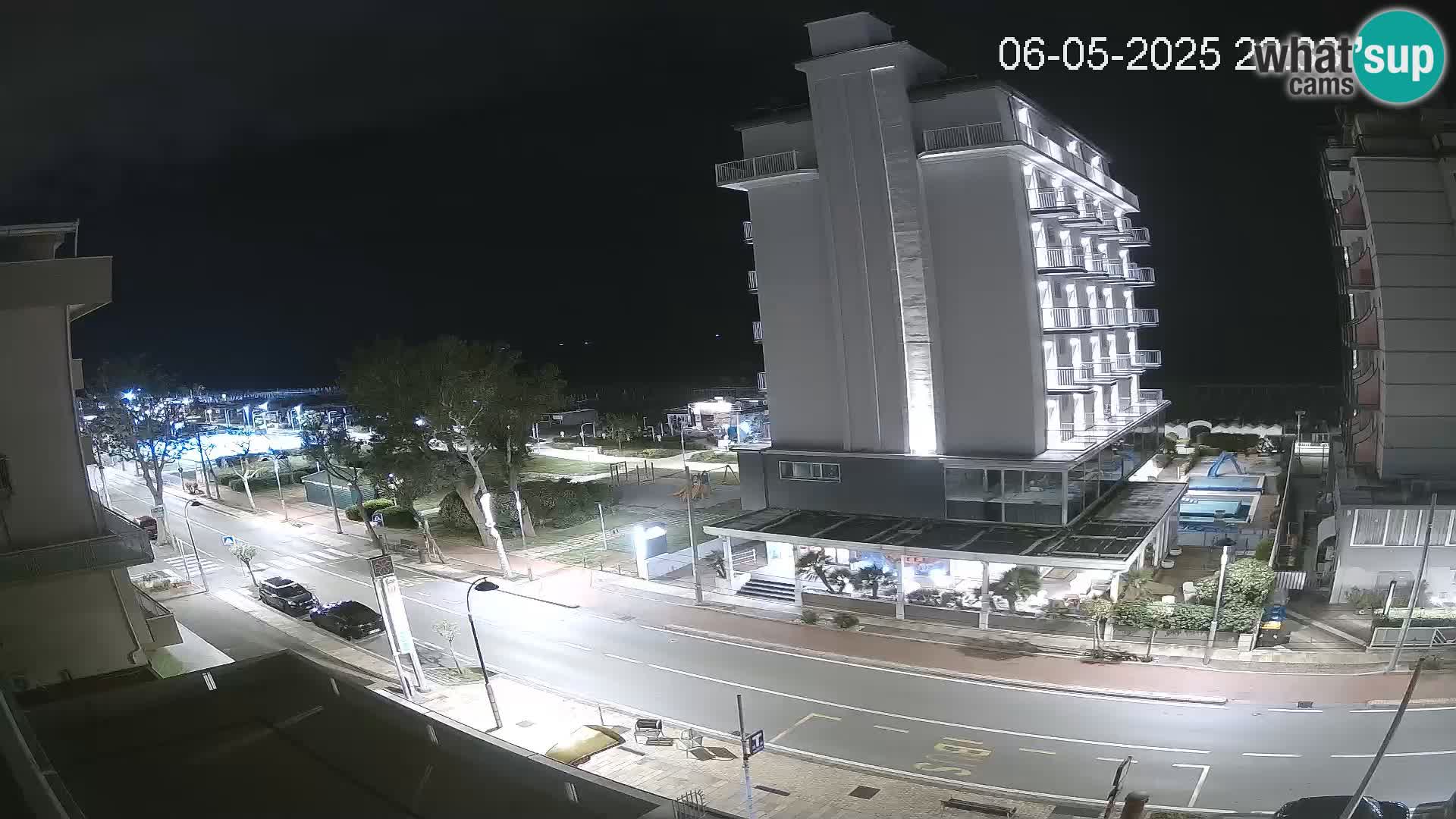 Riccione webcam playa y jardines La Malfa – Playa Bagni Oreste 115
