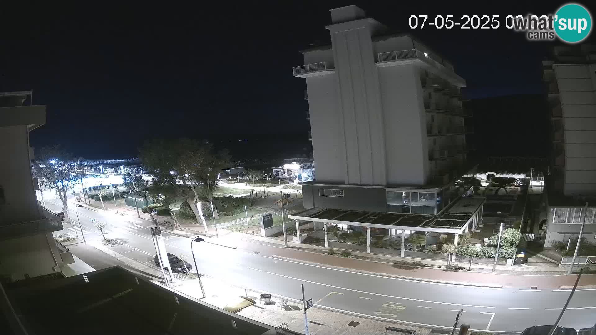 Riccione webcam playa y jardines La Malfa – Playa Bagni Oreste 115