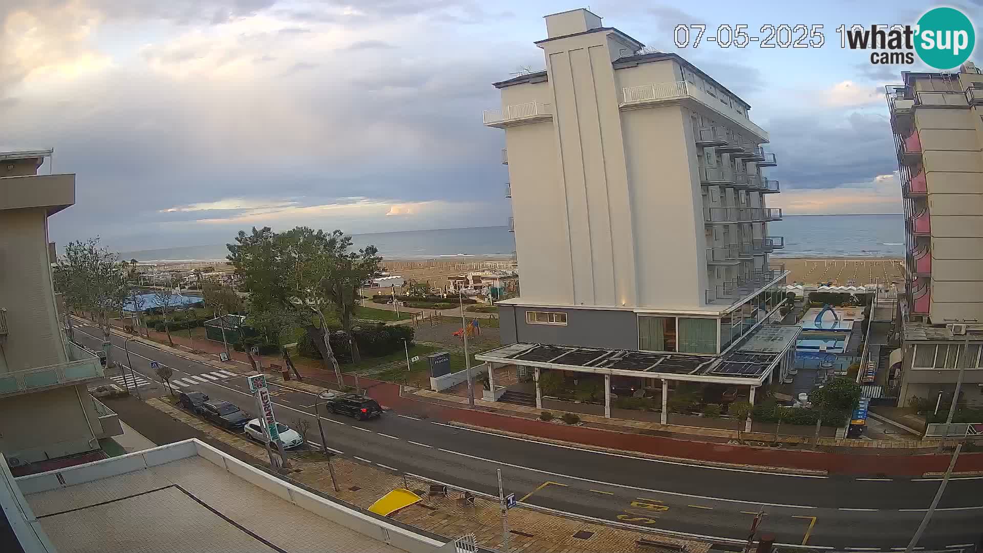 Riccione webcam spiaggia e giardini La Malfa – Bagni Oreste spiaggia 115