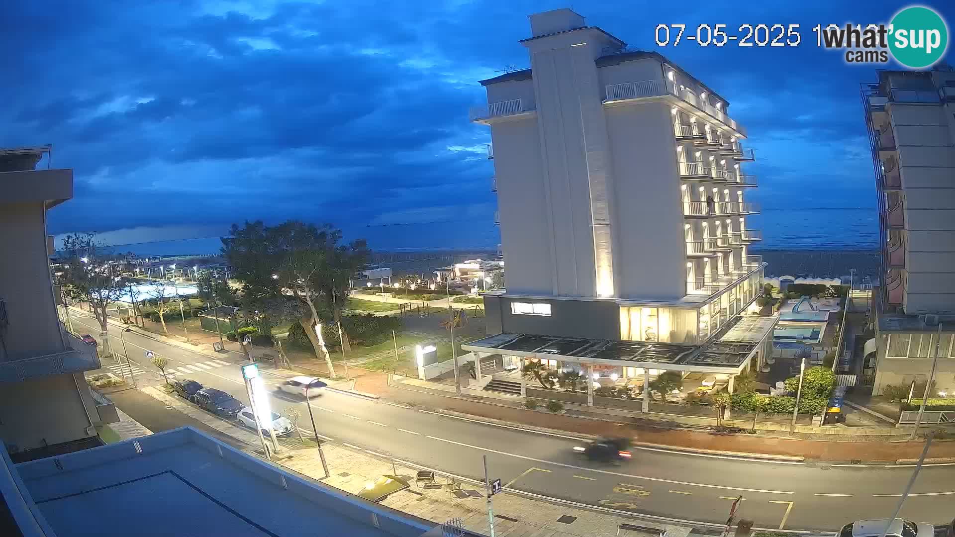 Riccione webcam spiaggia e giardini La Malfa – Bagni Oreste spiaggia 115