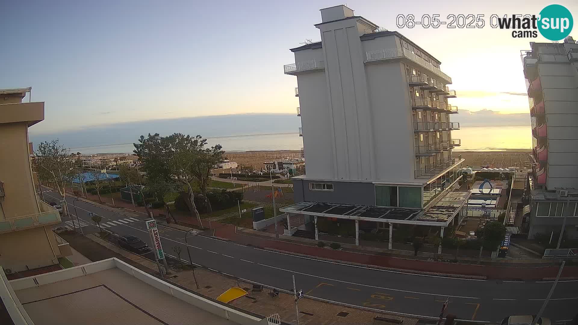 Riccione webcam spiaggia e giardini La Malfa – Bagni Oreste spiaggia 115