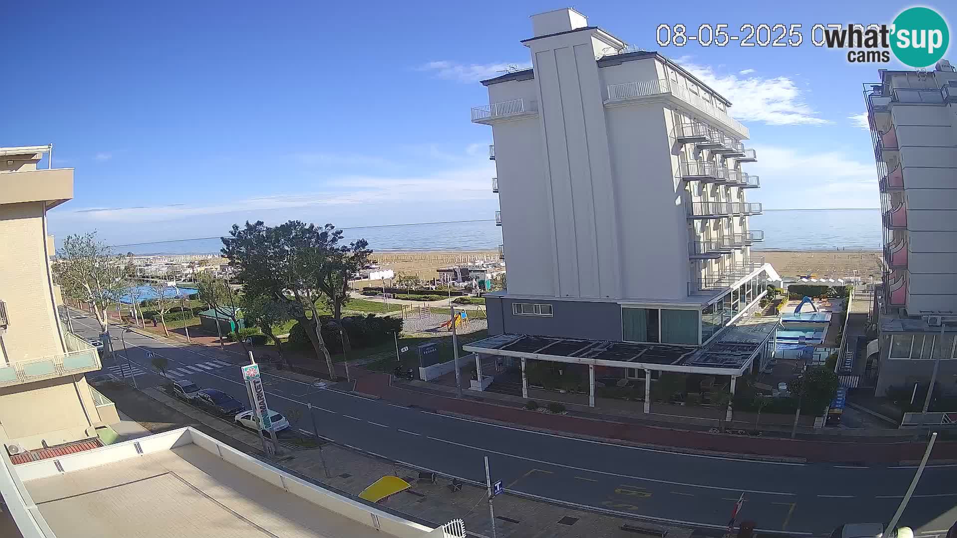 Riccione webcam spiaggia e giardini La Malfa – Bagni Oreste spiaggia 115