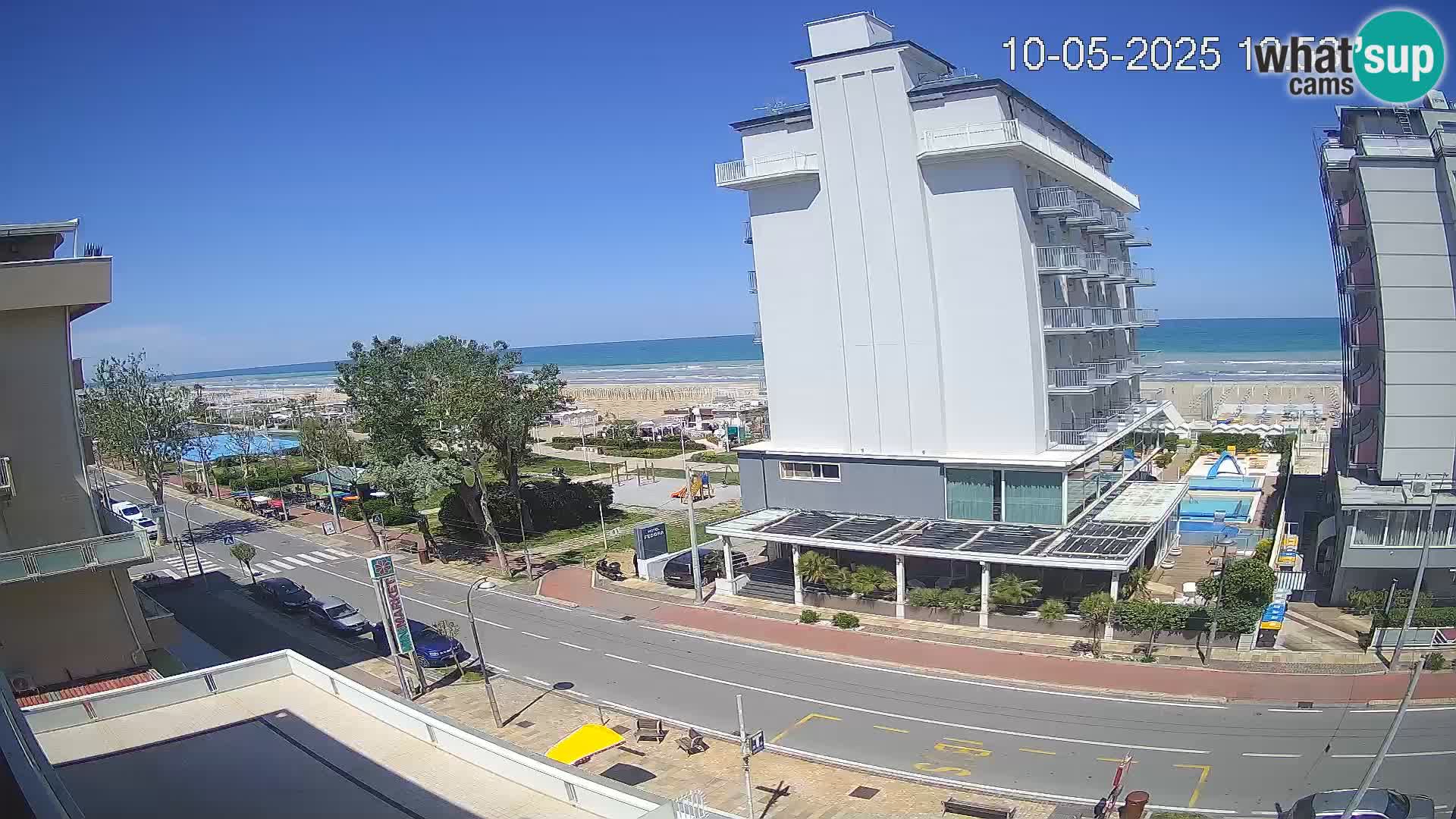 Riccione webcam spiaggia e giardini La Malfa – Bagni Oreste spiaggia 115