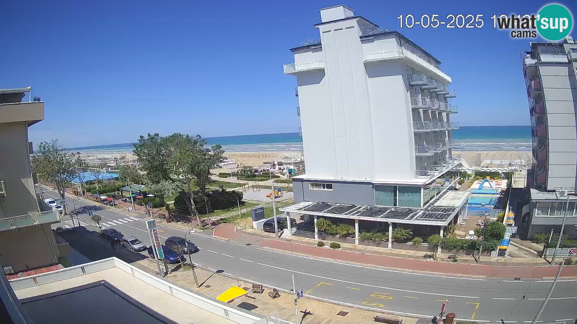 Riccione webcam spiaggia e giardini La Malfa – Bagni Oreste spiaggia 115