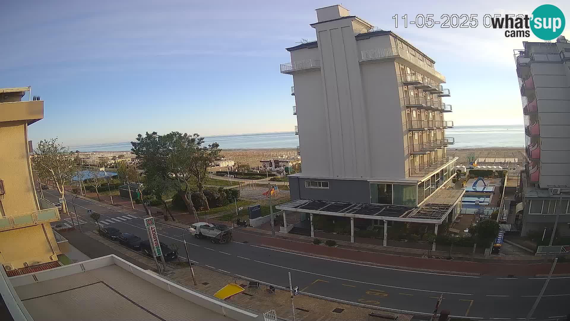 Riccione webcam spiaggia e giardini La Malfa – Bagni Oreste spiaggia 115
