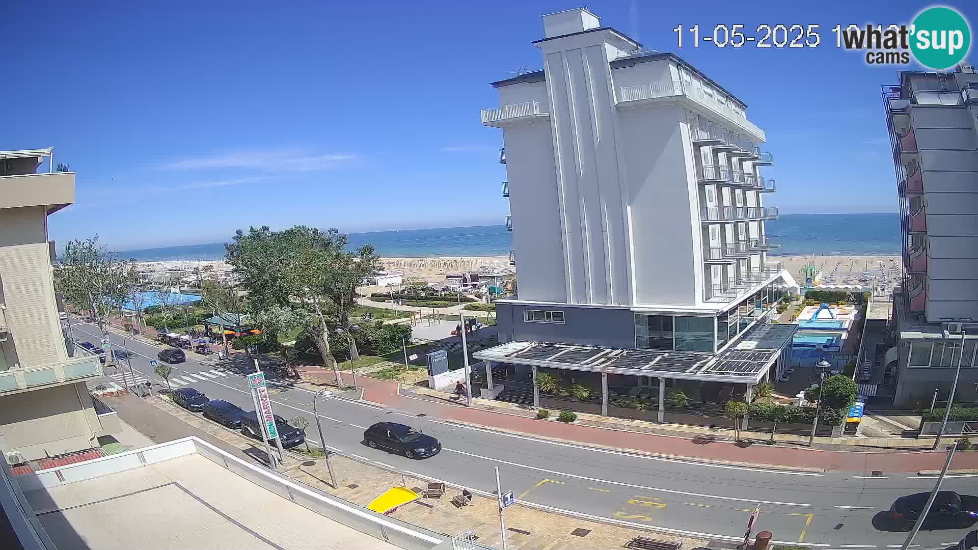 Riccione webcam spiaggia e giardini La Malfa – Bagni Oreste spiaggia 115