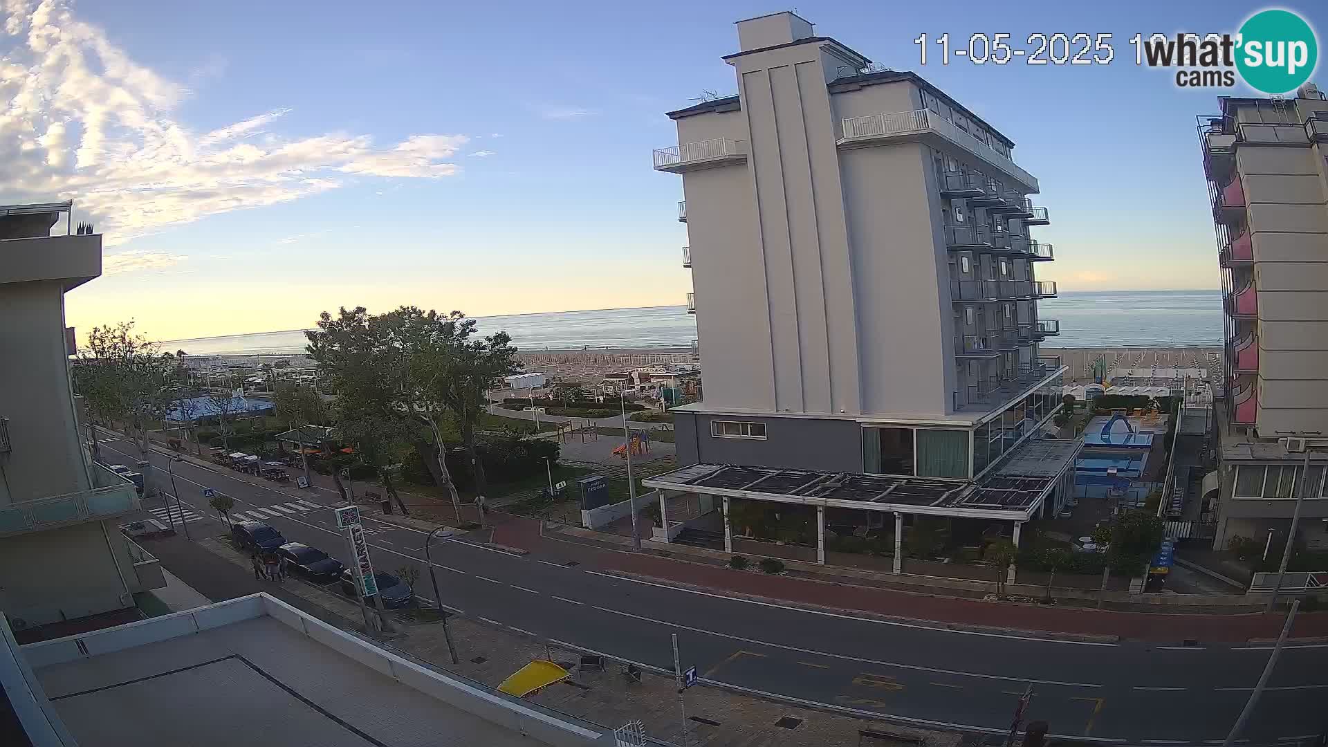 Riccione Webcam Strand und Gärten La Malfa – Bagni Oreste Strand 115