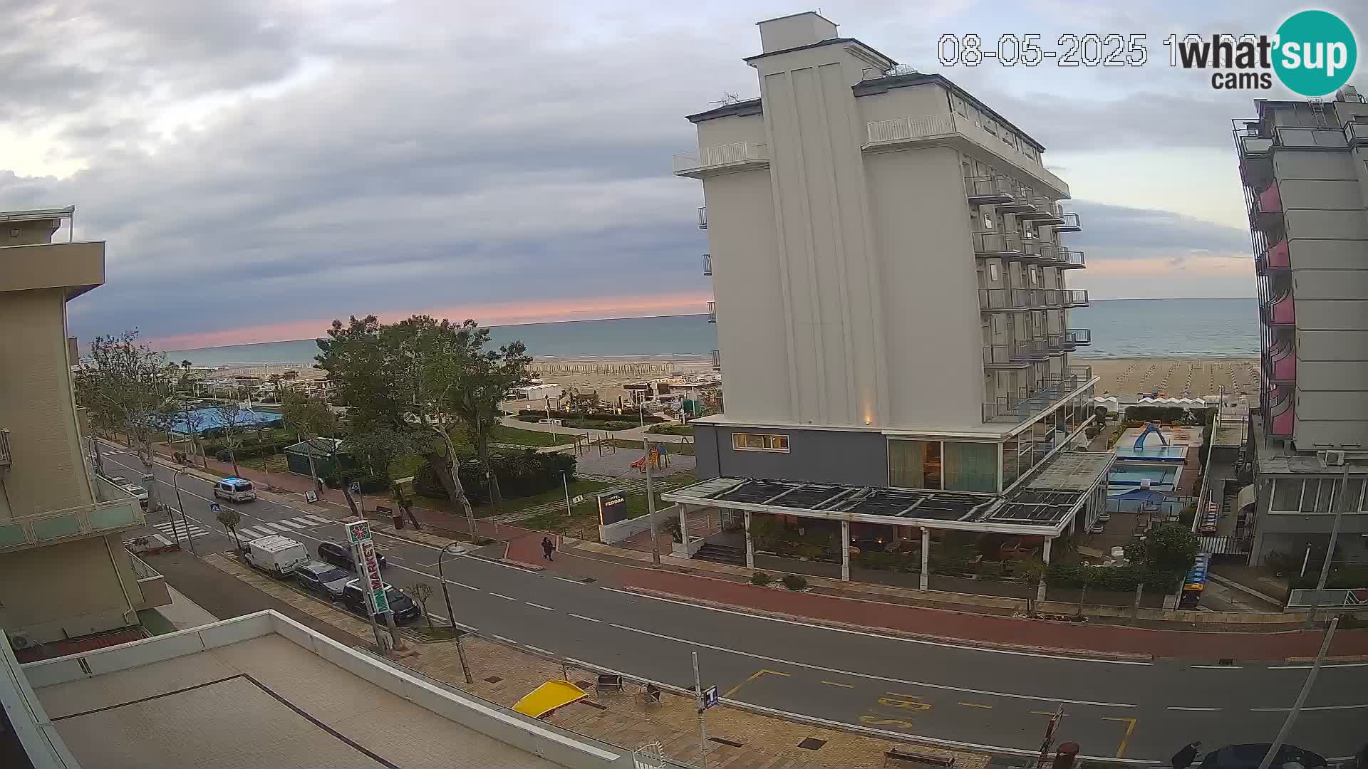 Riccione Webcam Strand und Gärten La Malfa – Bagni Oreste Strand 115