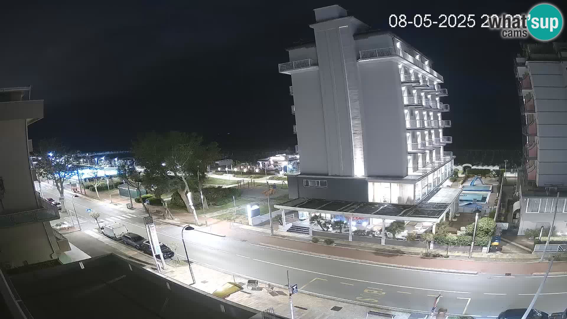 Riccione webcam playa y jardines La Malfa – Playa Bagni Oreste 115